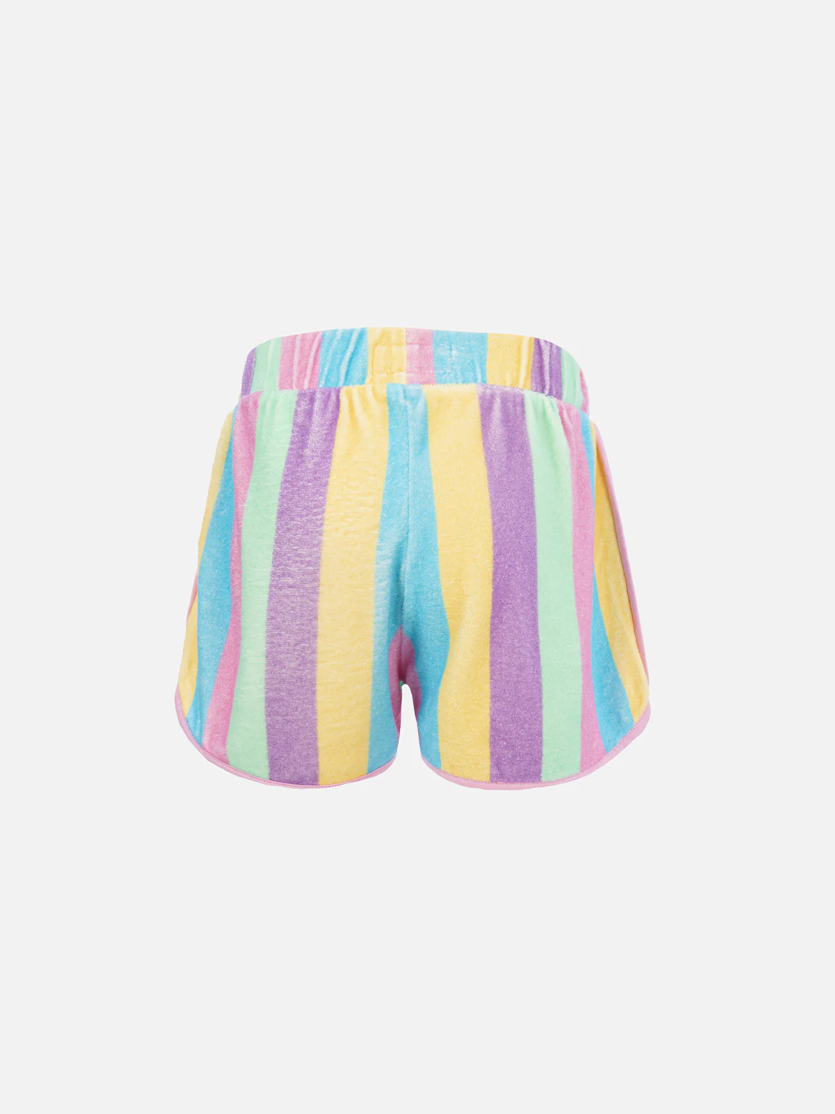 Girl multicolor terry pull up shorts Curly - Image 2