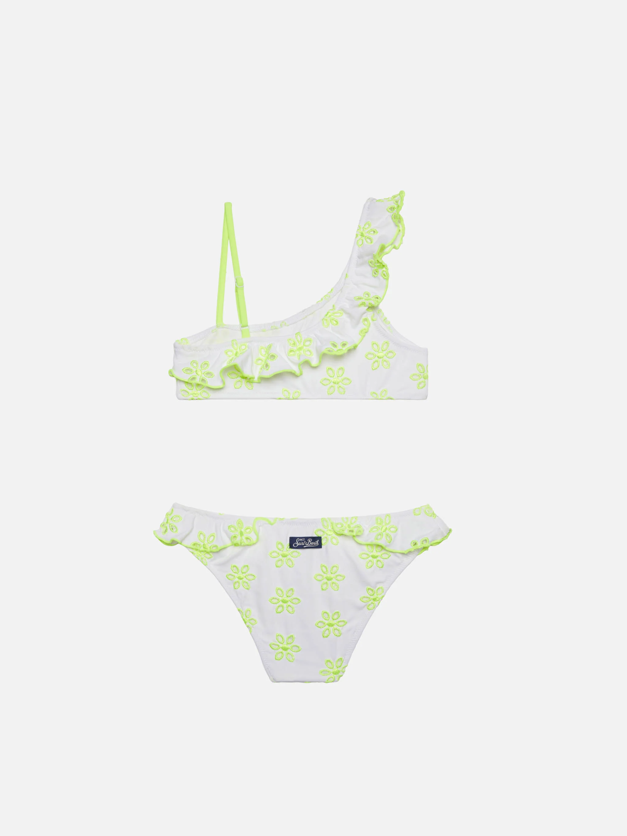 Girl one shoulder ruffled bikini - Image 2