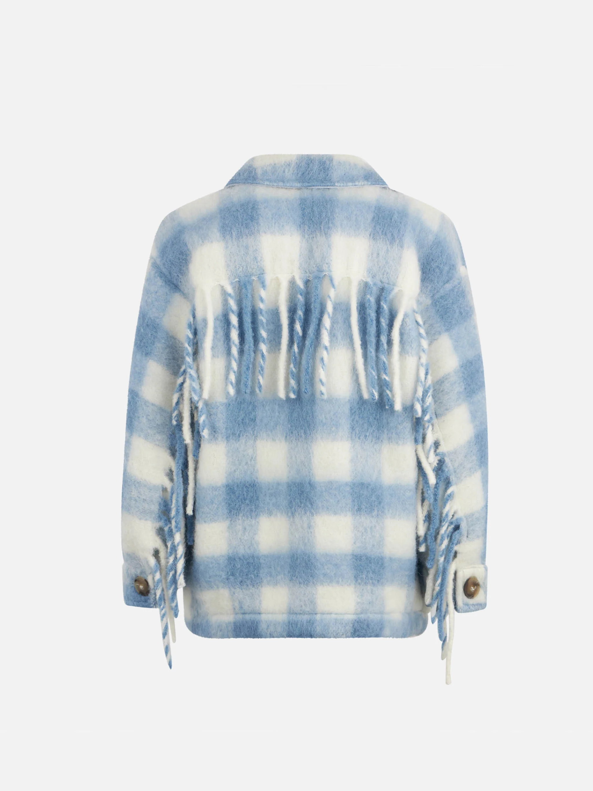 Girl overshirt jacket with fringes - Image 2