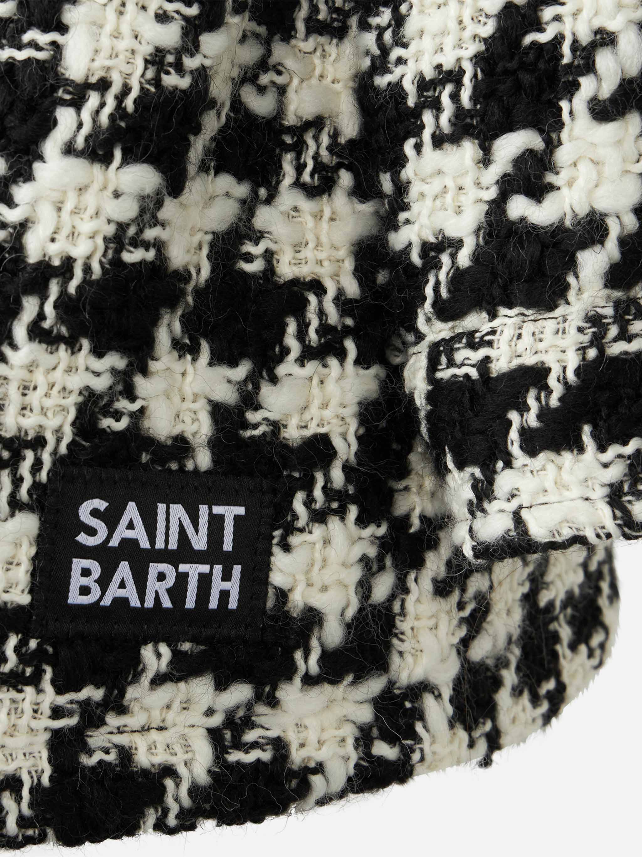 Girl overshirt jacket with pied de poule print - Image 3