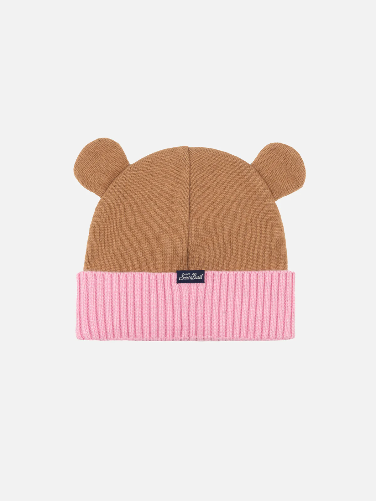 Girl pink and brown hat Zaya with Bear shape - Image 2