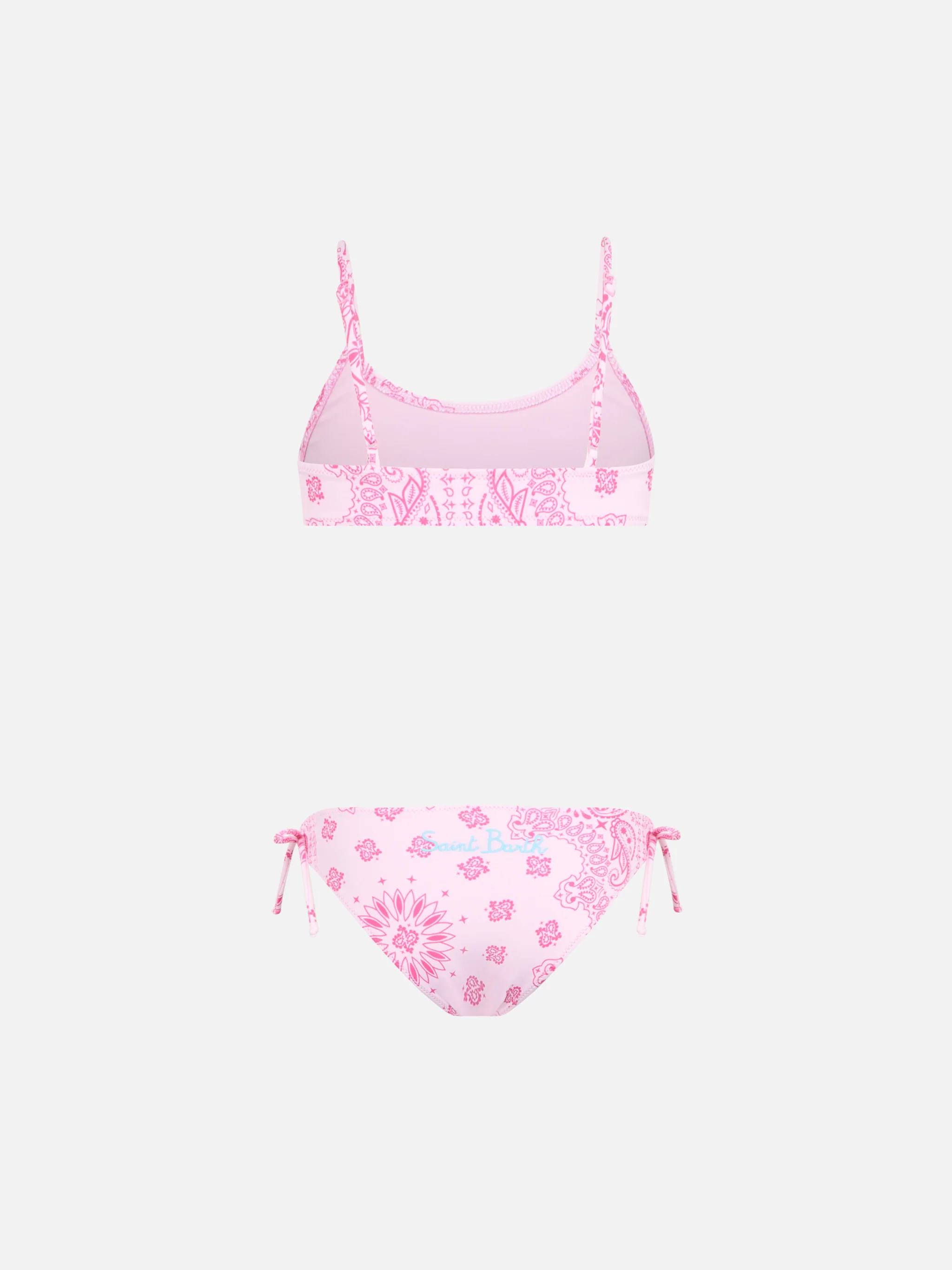 Girl pink bandana bralette bikini Jaiden - Image 2