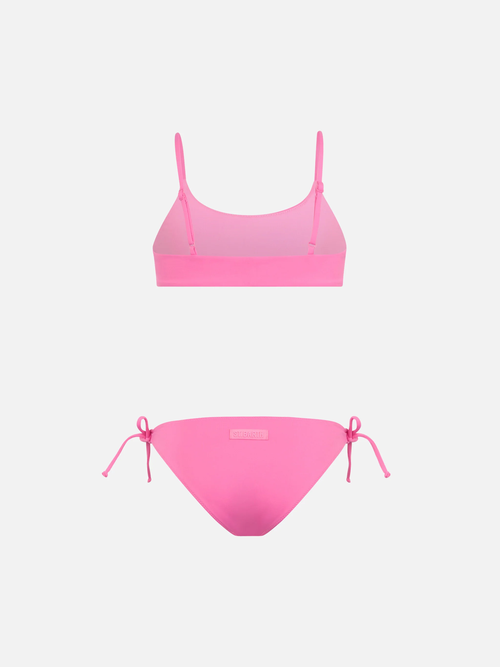Girl pink bralette bikini Jaiden with rhinestone - Image 2