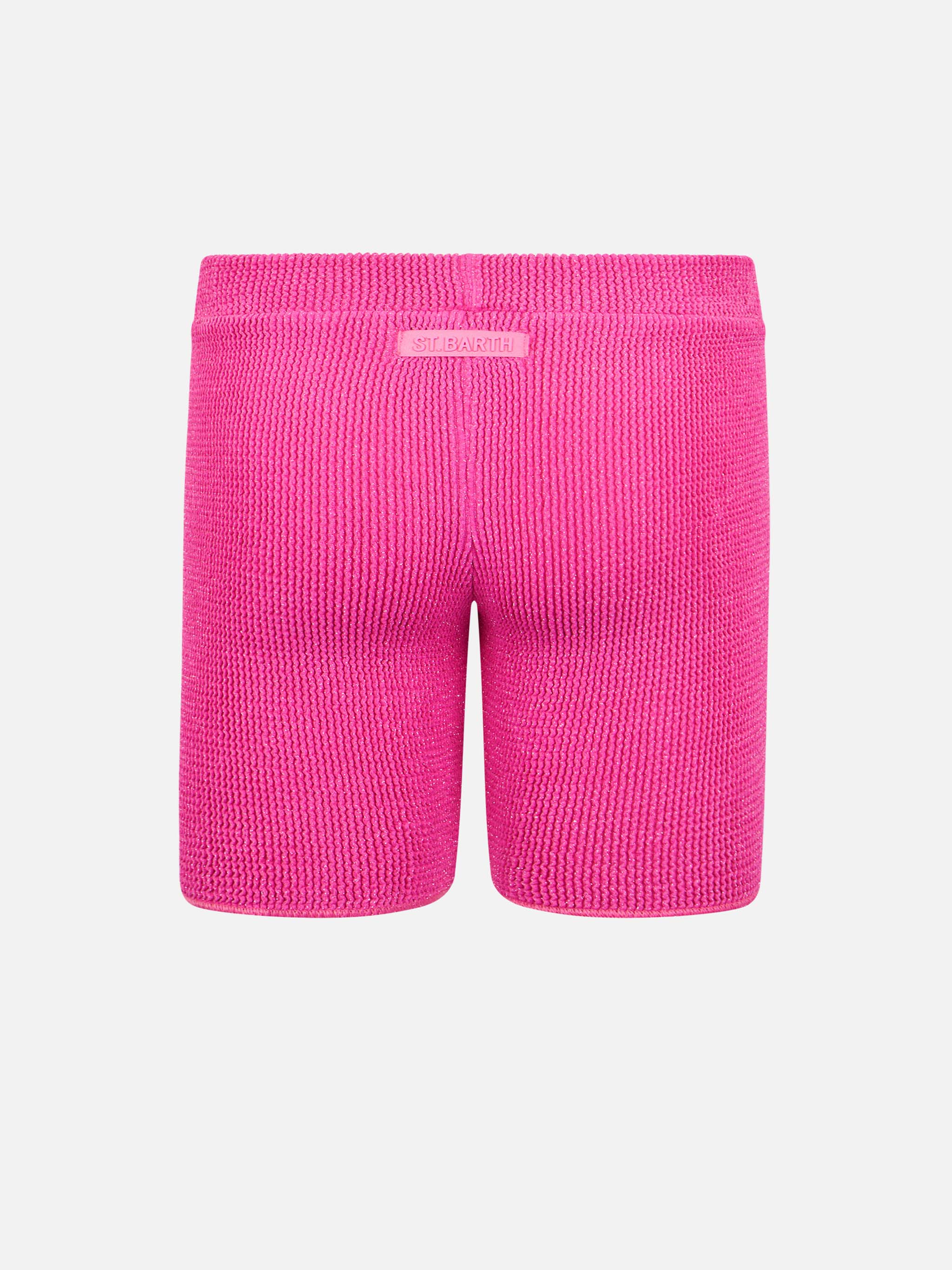 Girl pink crinkle shorts Kira W Jr - Image 2