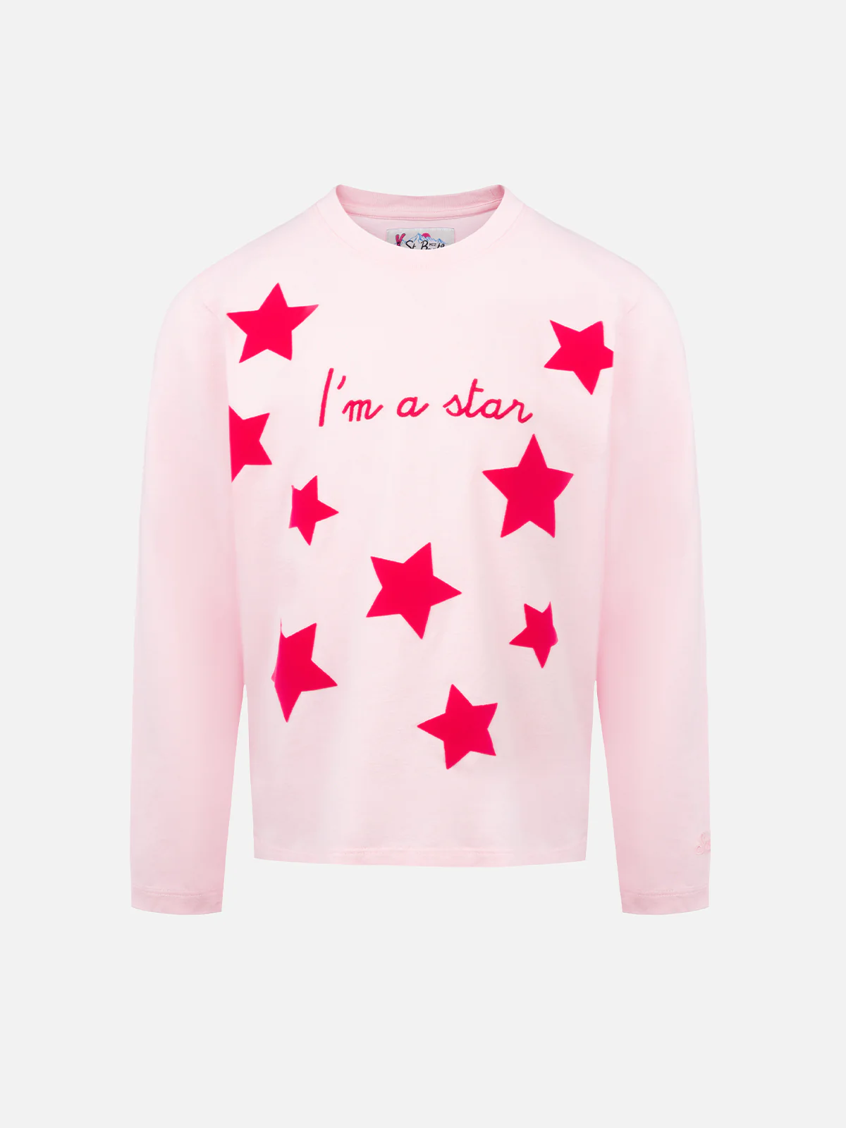 Penny pink t-shirt with I am a star embroidery