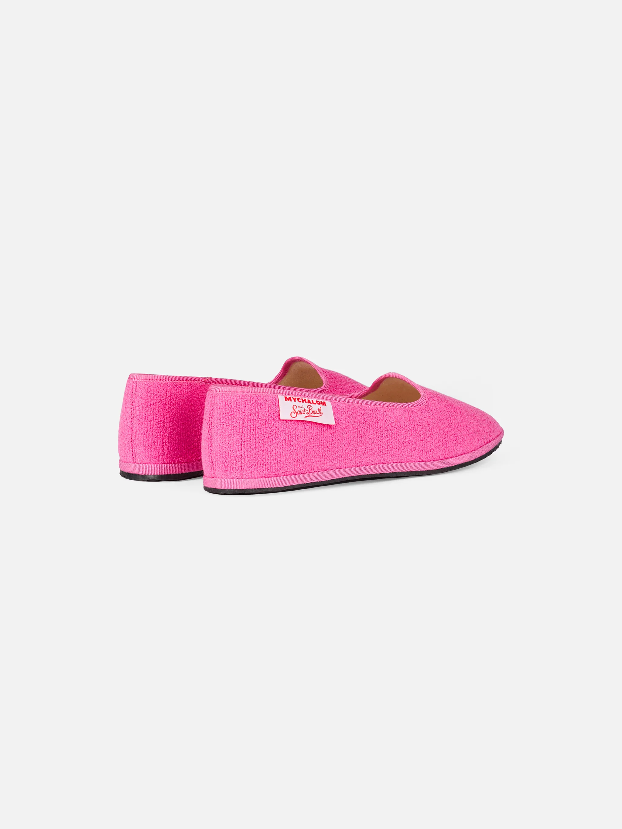 Girl pink terry slipper loafer | MY CHALOM SPECIAL EDITION - Image 4