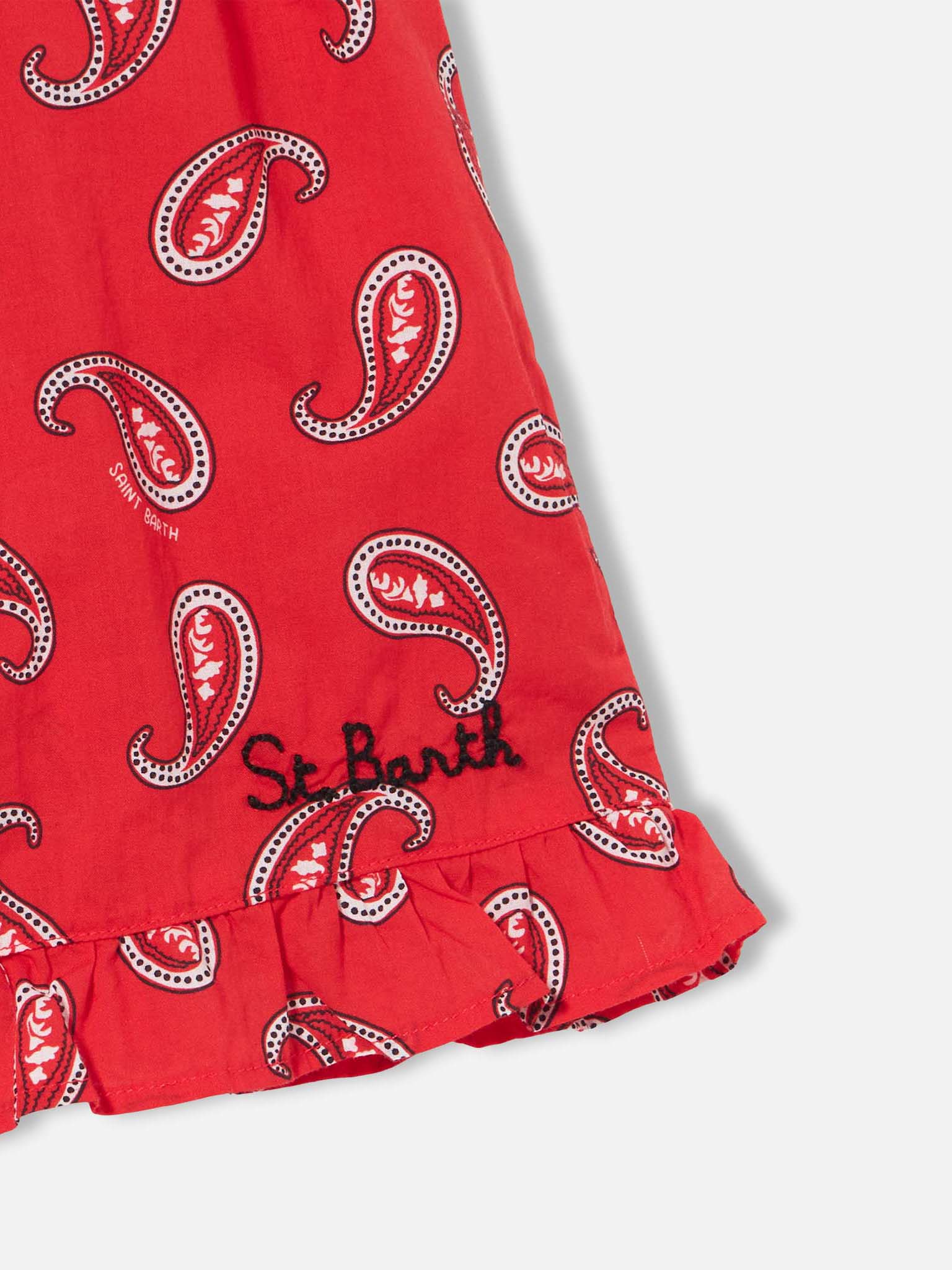 Girl playsuit with paisley print - Image 2