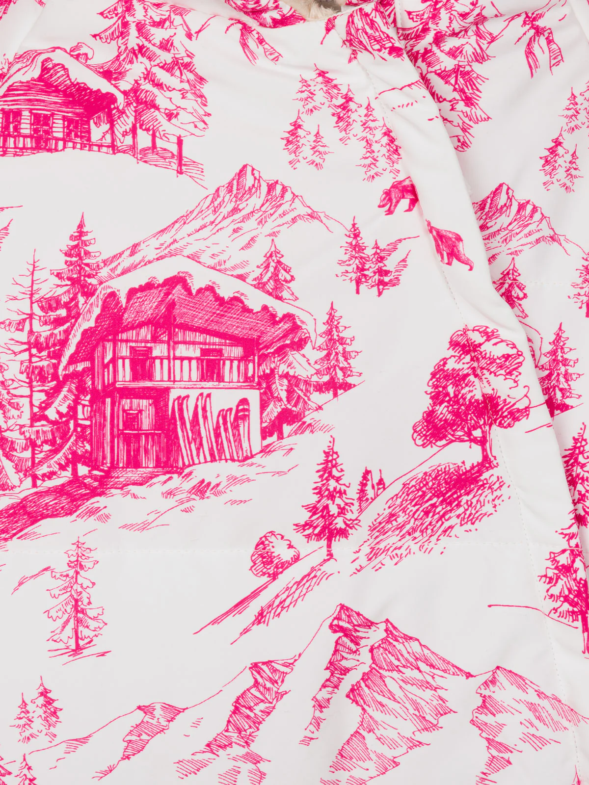 Ski suit Glace with toile de jouy print - Image 3