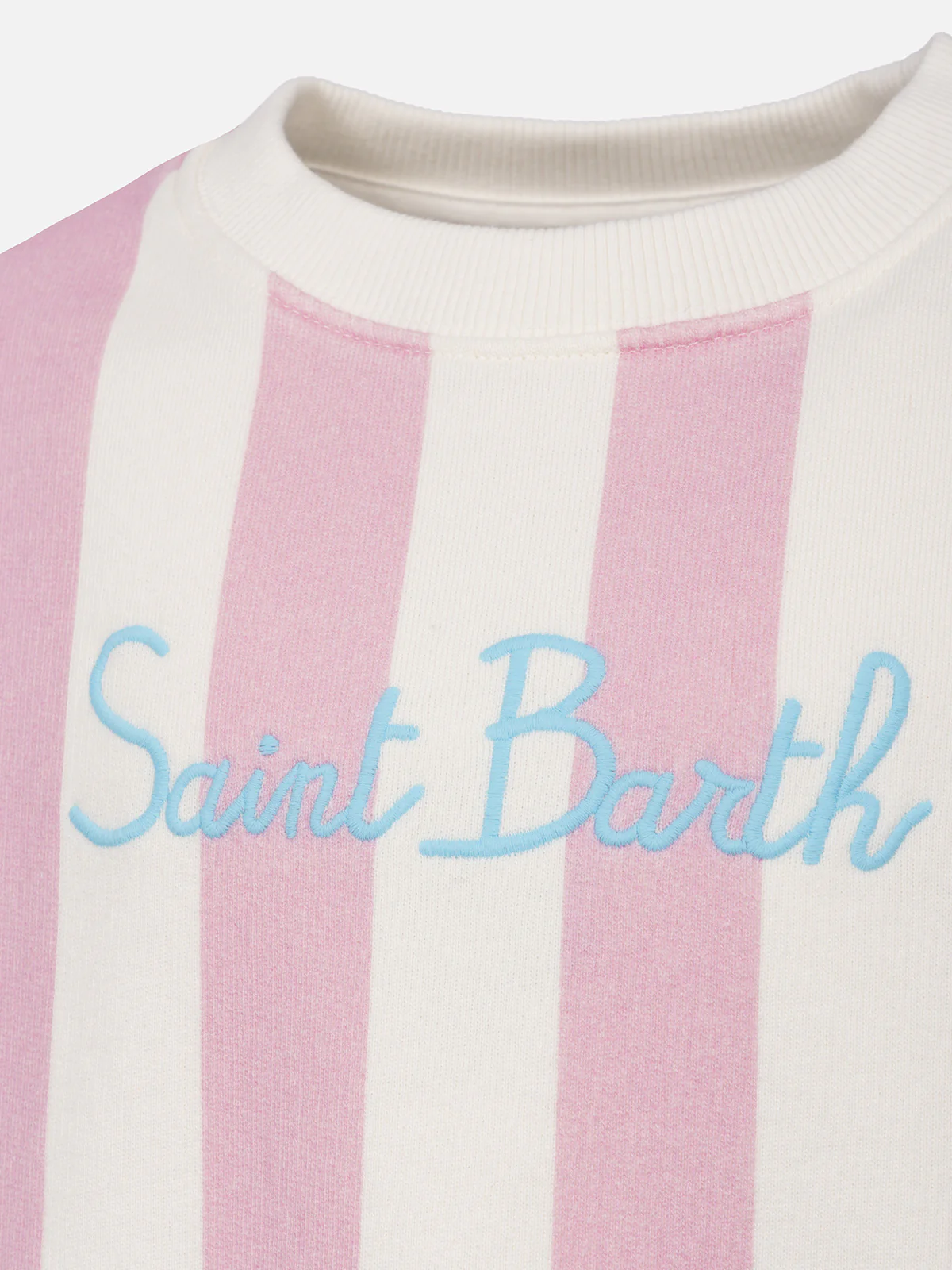 Girl striped sweatshirt Briony with Saint Barth embroidery - Image 2