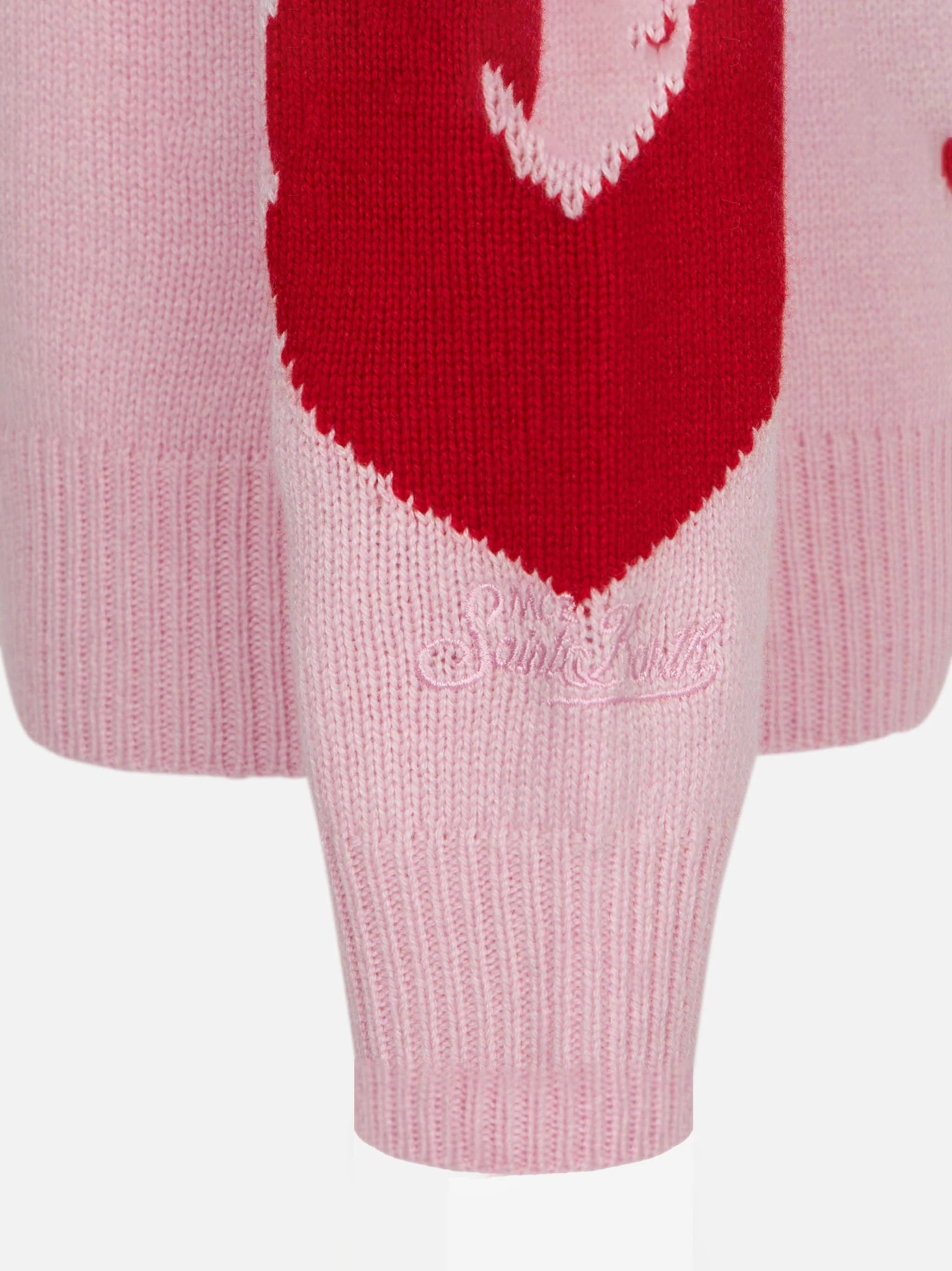 Girl sweater with heart print - Image 3