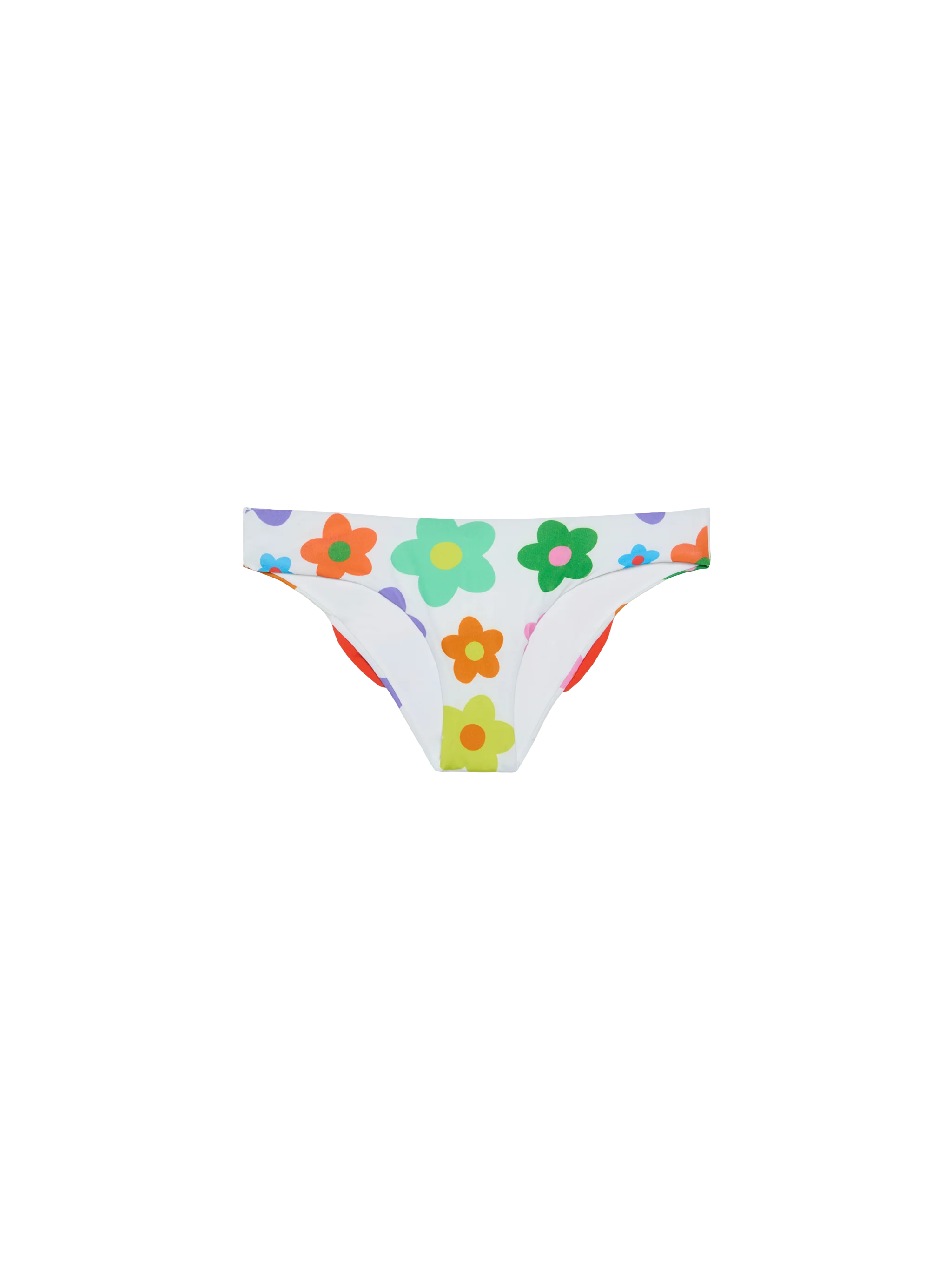 Girl swim briefs with flower print - Image 2