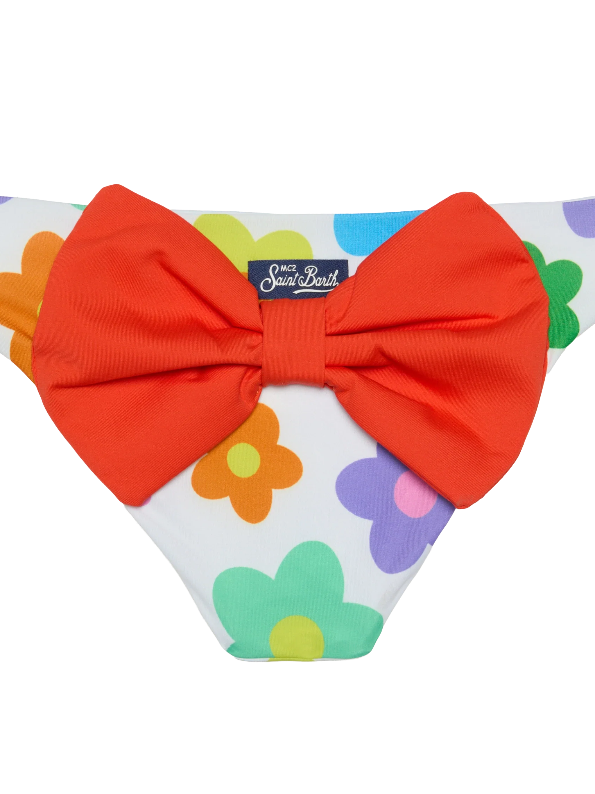 Girl swim briefs with flower print - Image 3