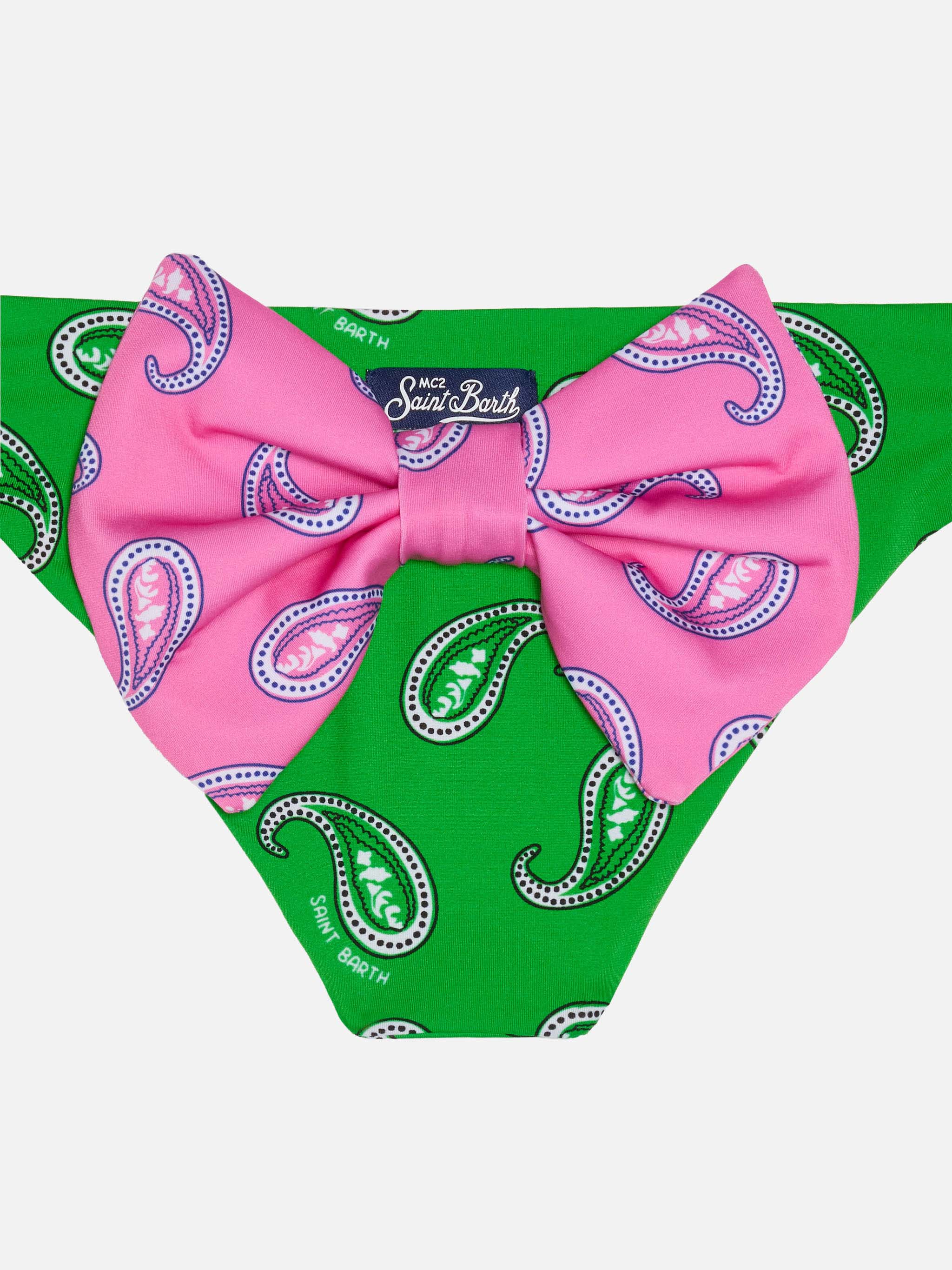 Girl swim briefs with paisley print - Image 3