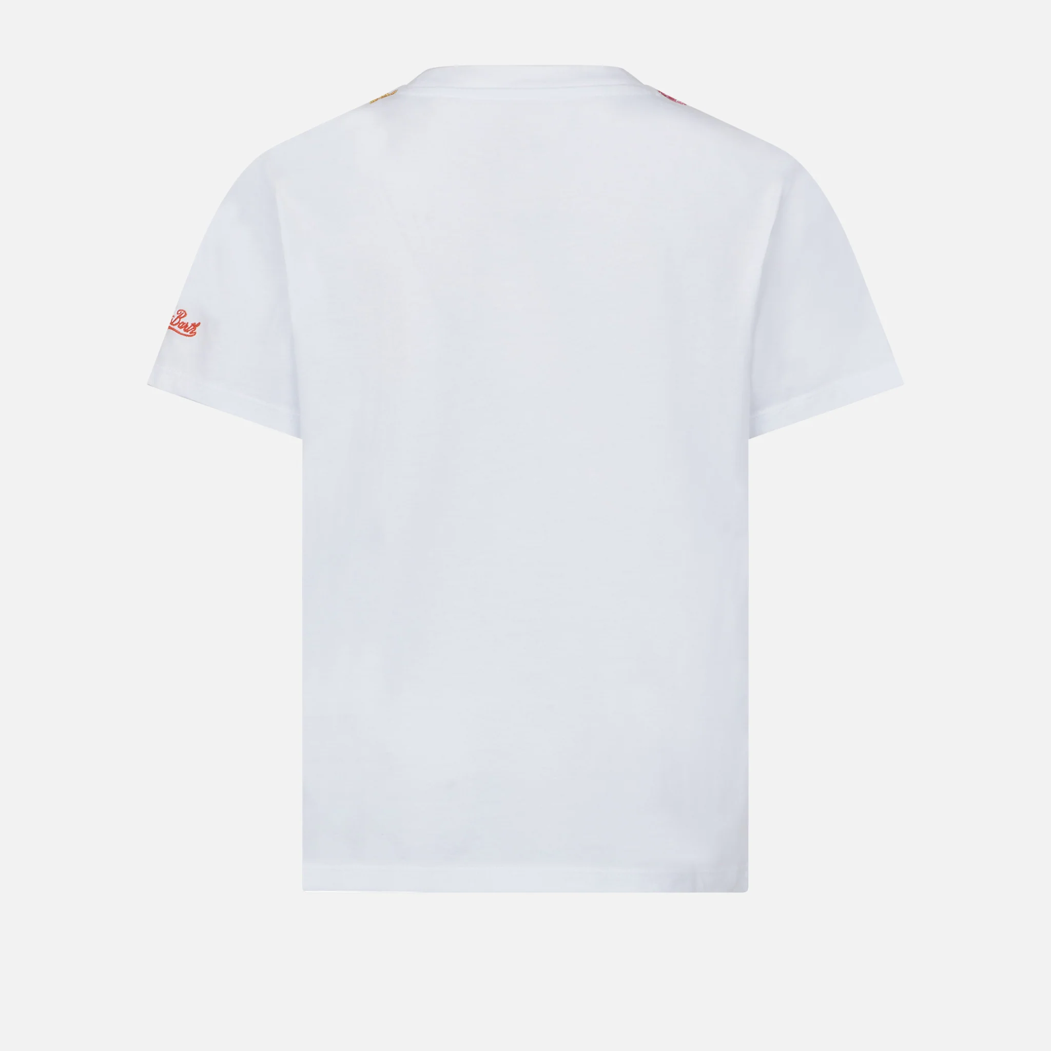 Girl t-shirt with daisy embroidery and patch - Image 3