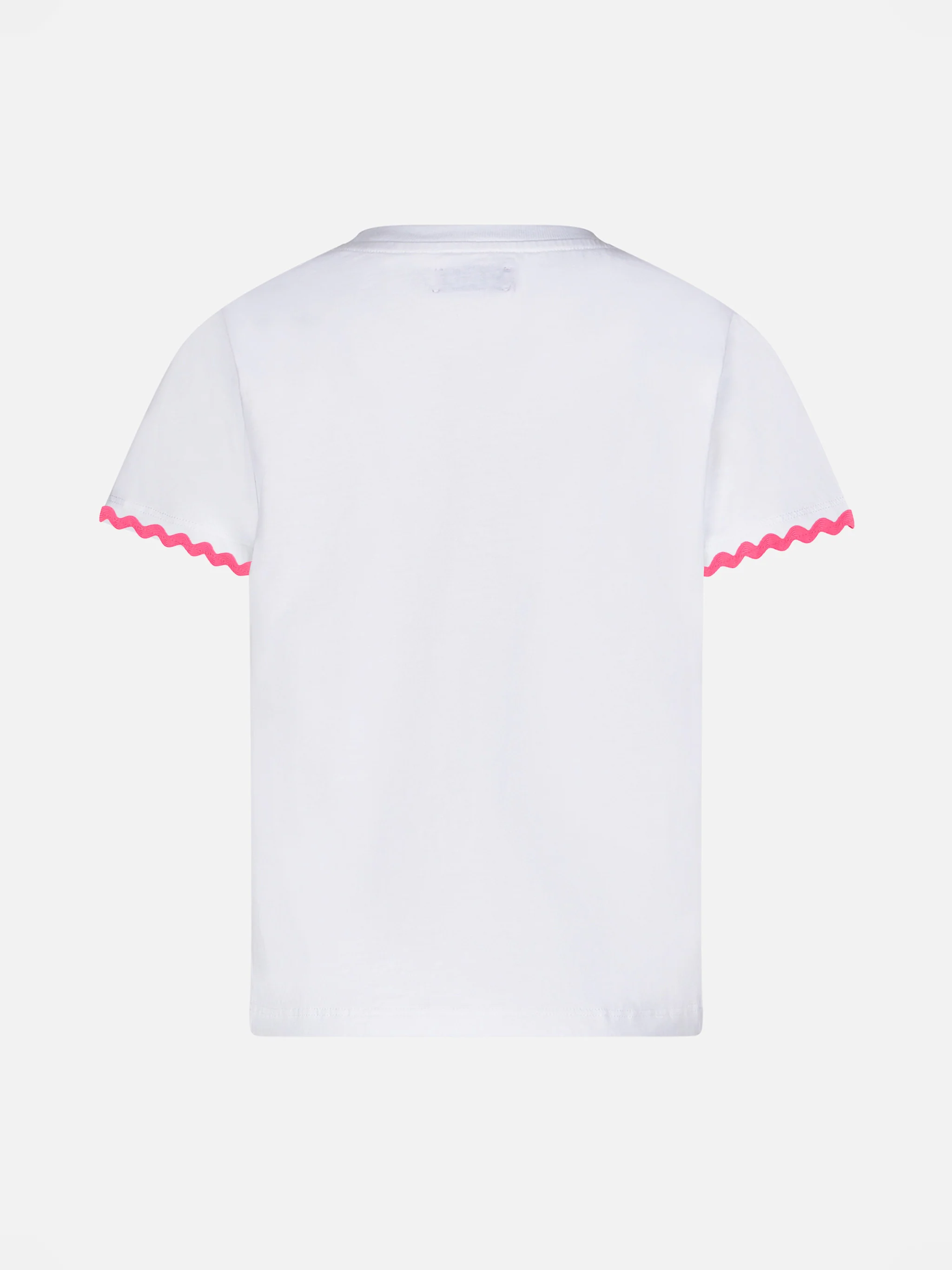Girl t-shirt with Princess à la plage lettering and embroidery - Image 2