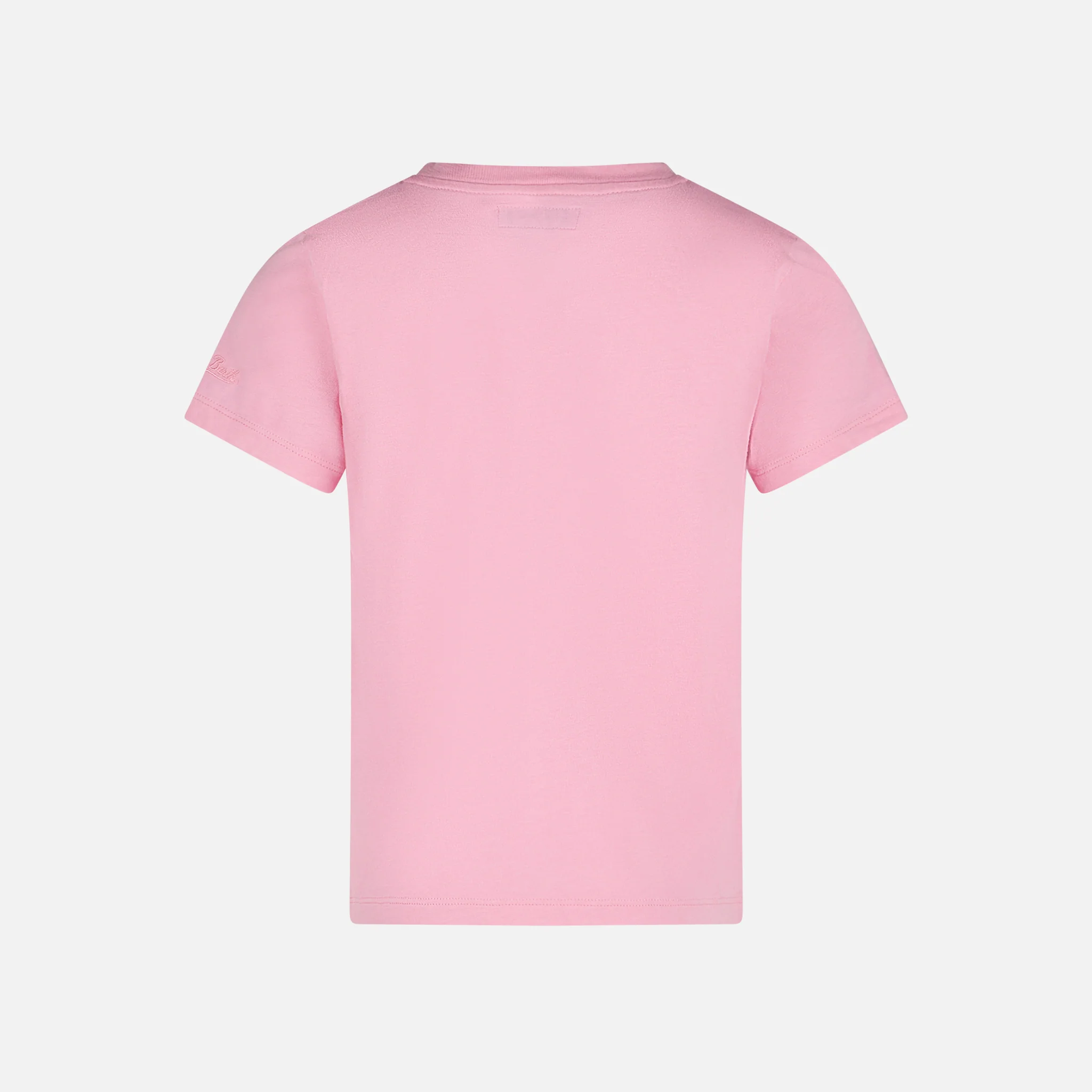 Girl t-shirt with Saint Barth logo and daisy - Image 3