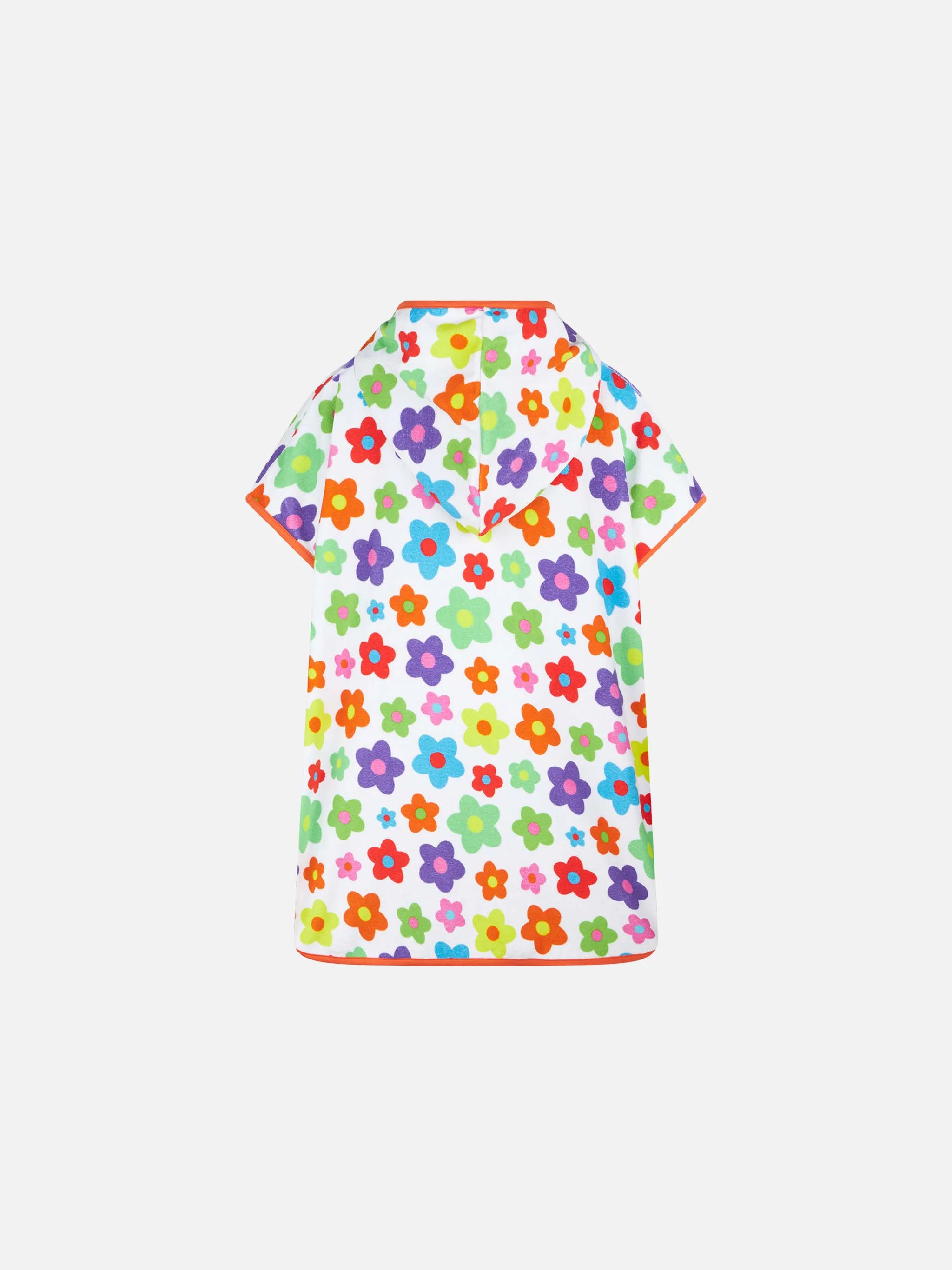 Girl terry poncho with multicolor daisy - Image 2