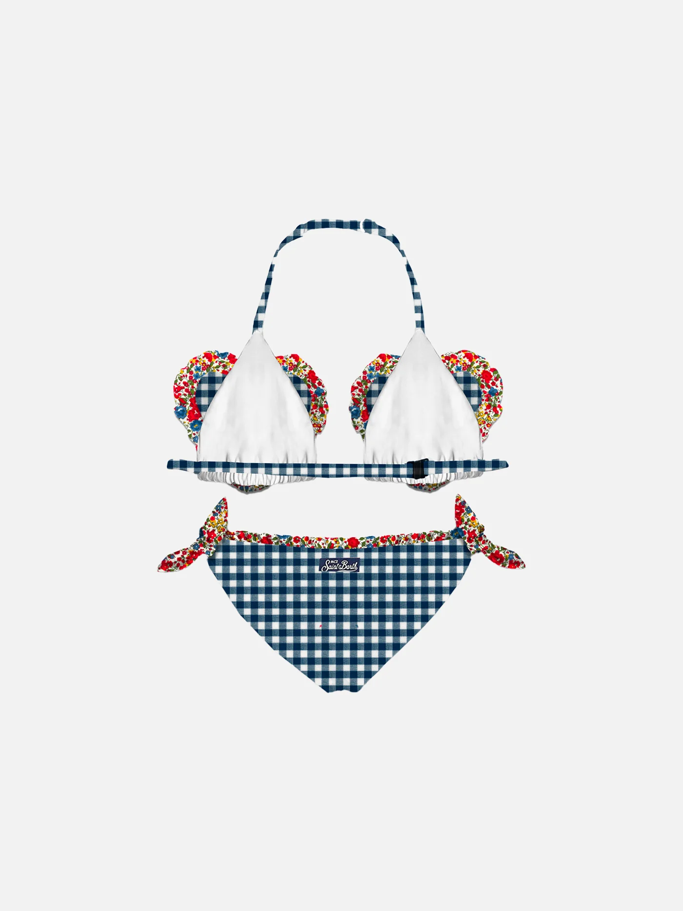 Girl triangle bikini with Liberty print | Made with Liberty fabric - Image 2