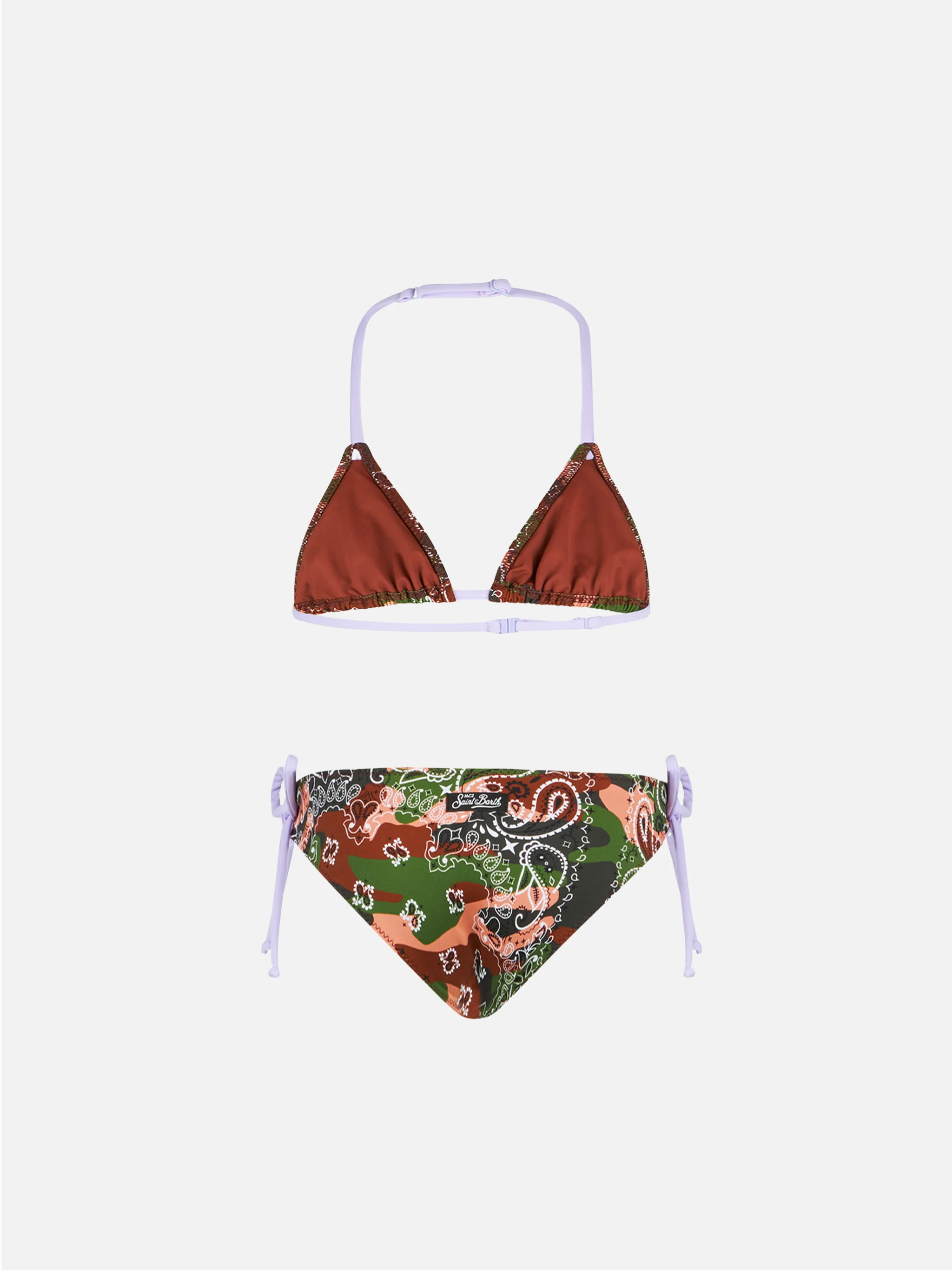 Triangle bikini Holly with mimetic bandana print - Image 2