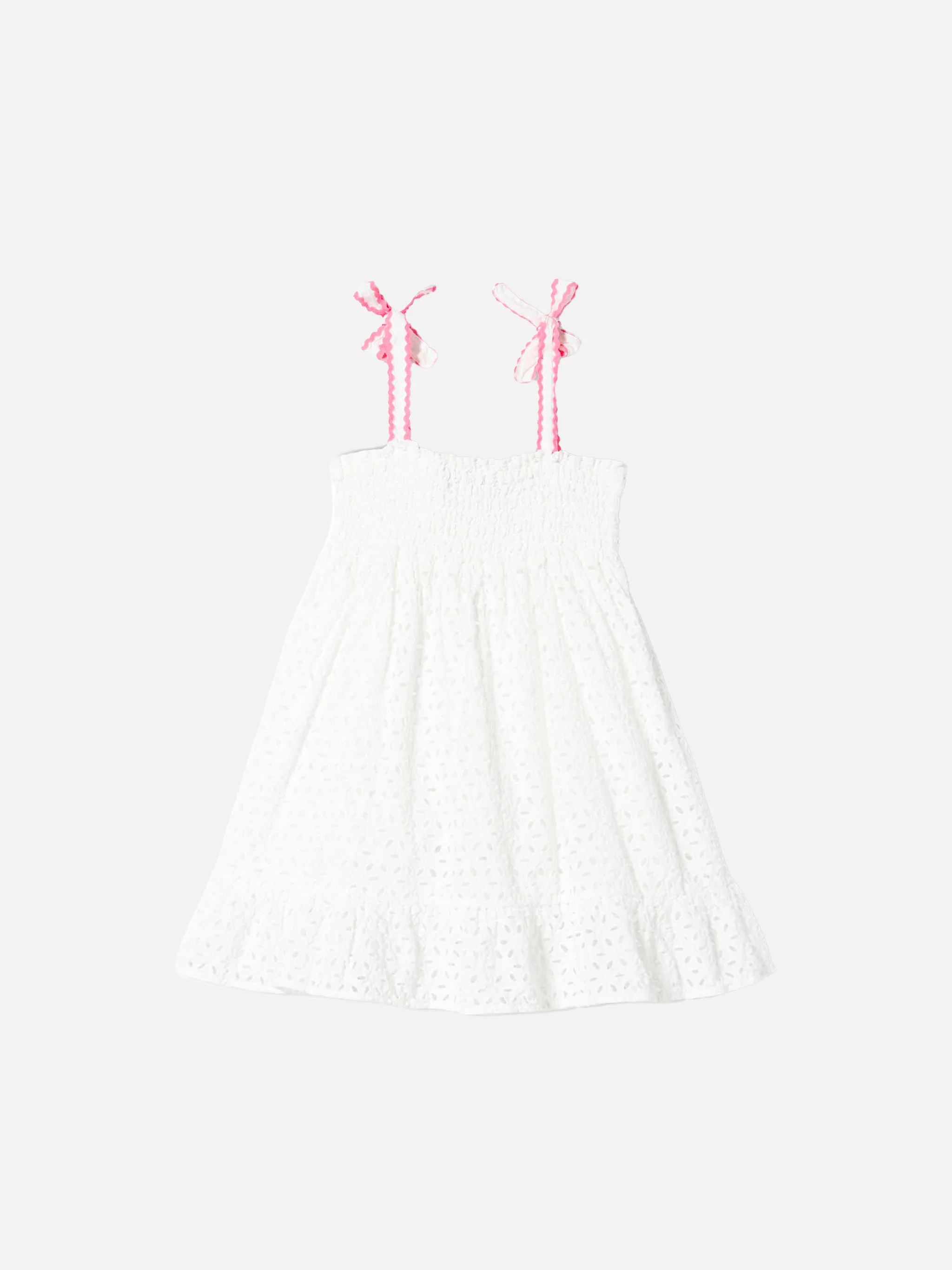 Girl white Sangallo dress - Image 2