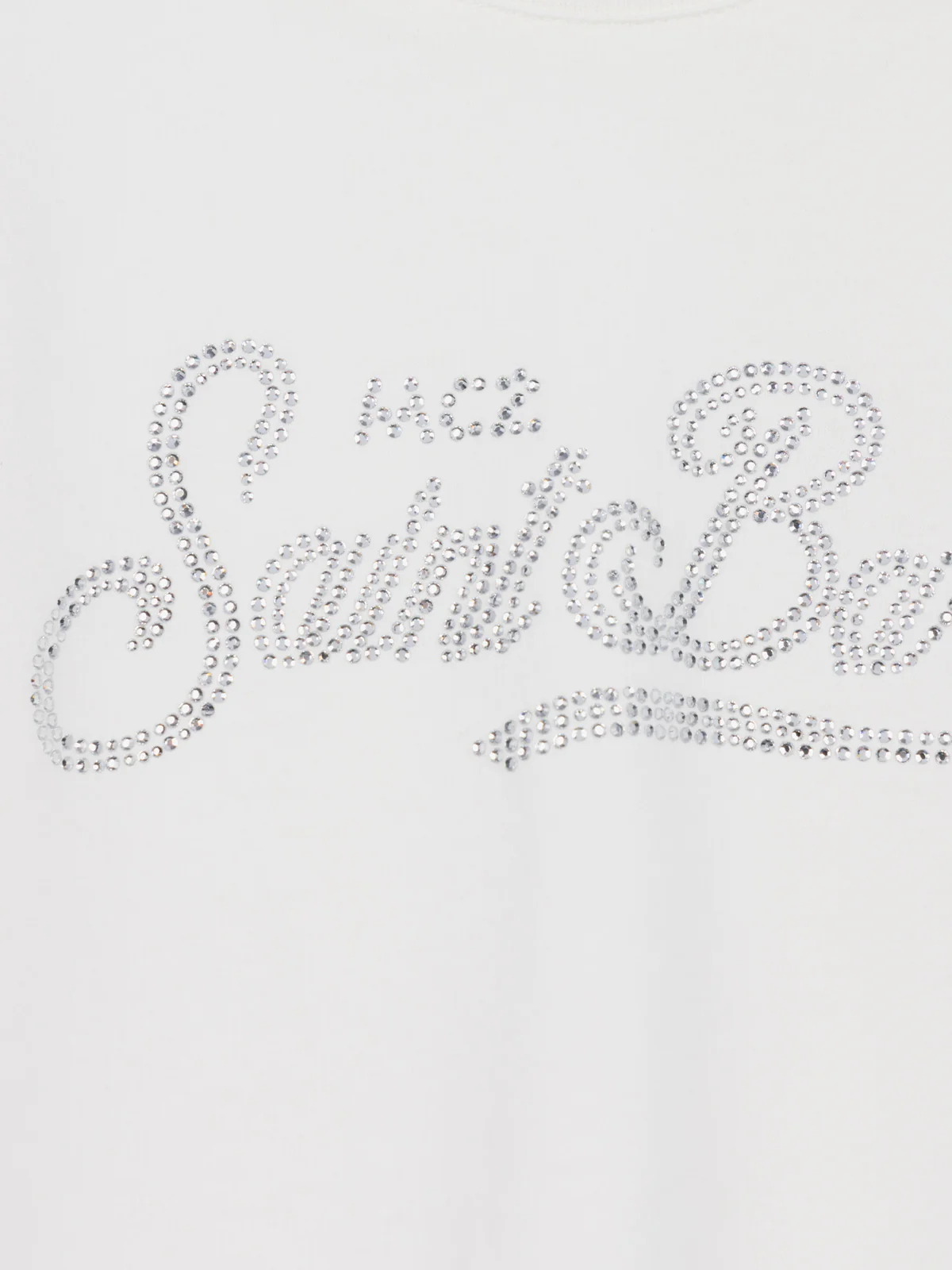Penny white t-shirt  with rhinestones logo - Image 2