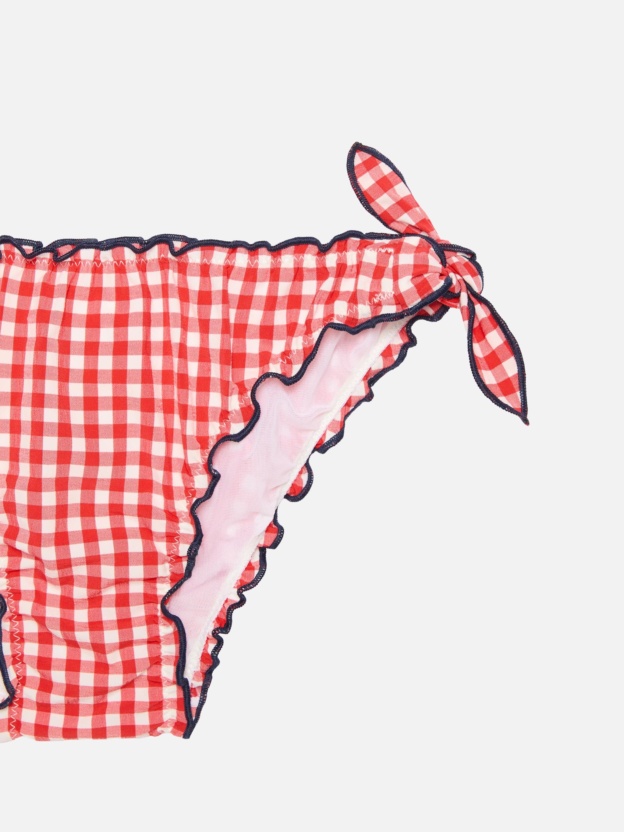 Triangle bikini Cris with gingham print - Image 3