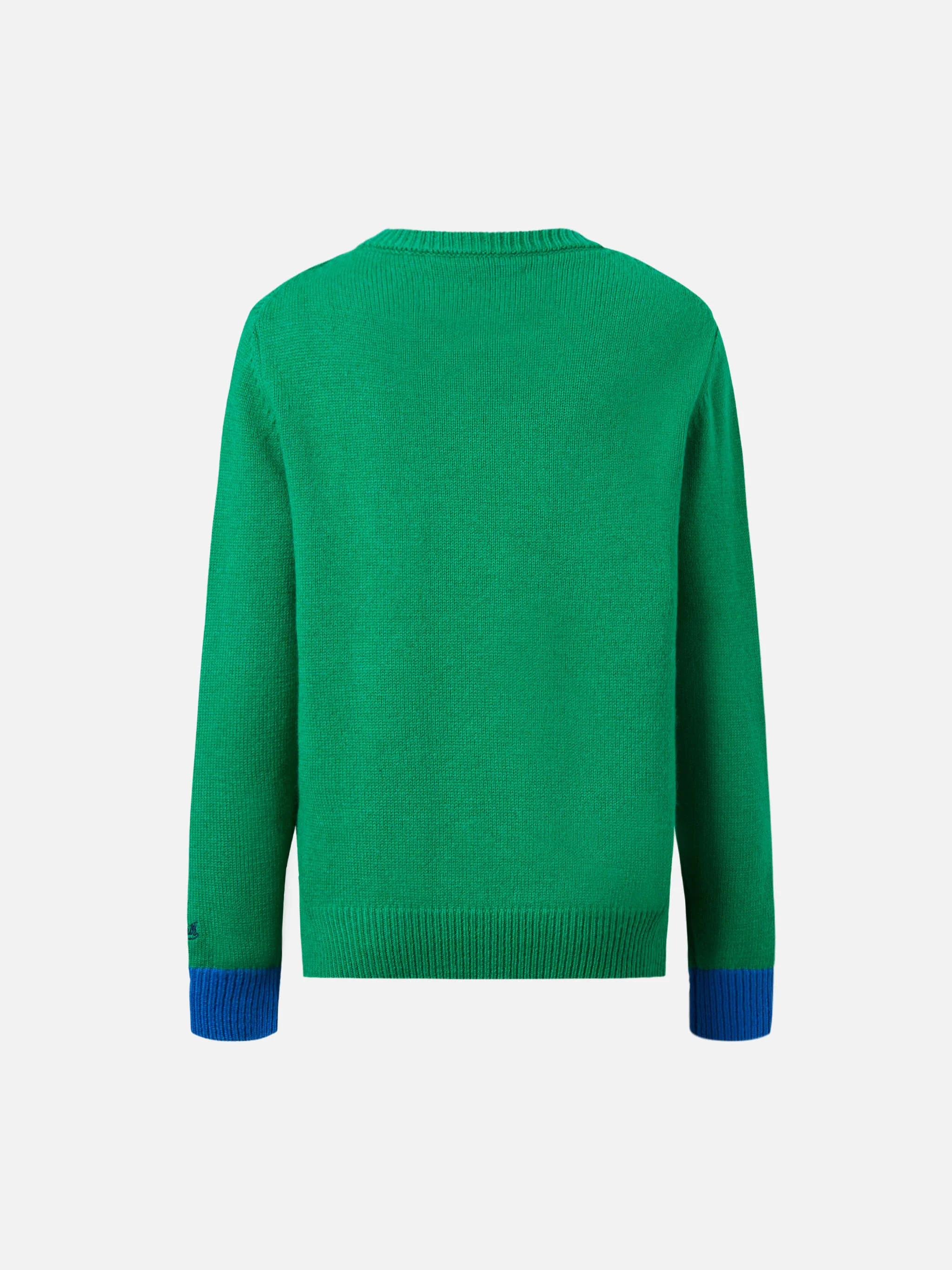 Green crewneck Douglas with Out of School embroidery - Image 4