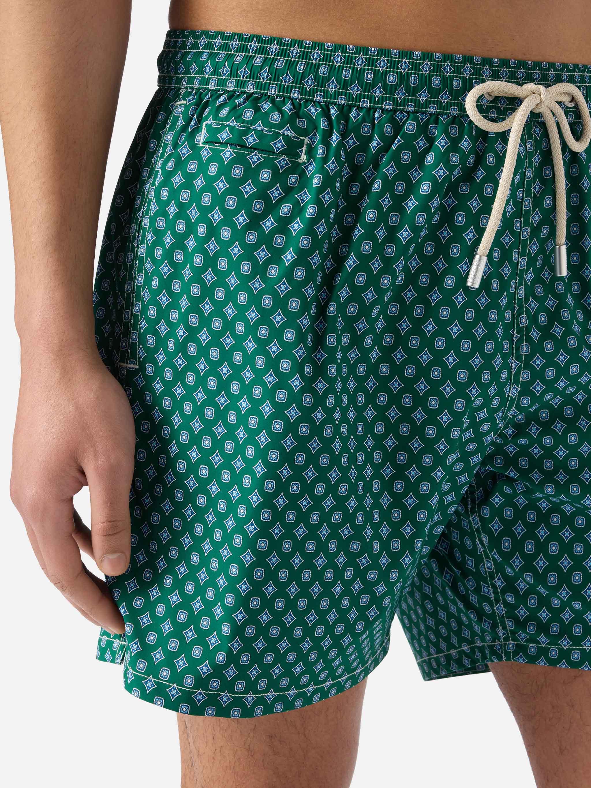 Green Lighting Micro swim shorts with all-over geometric print - Image 4