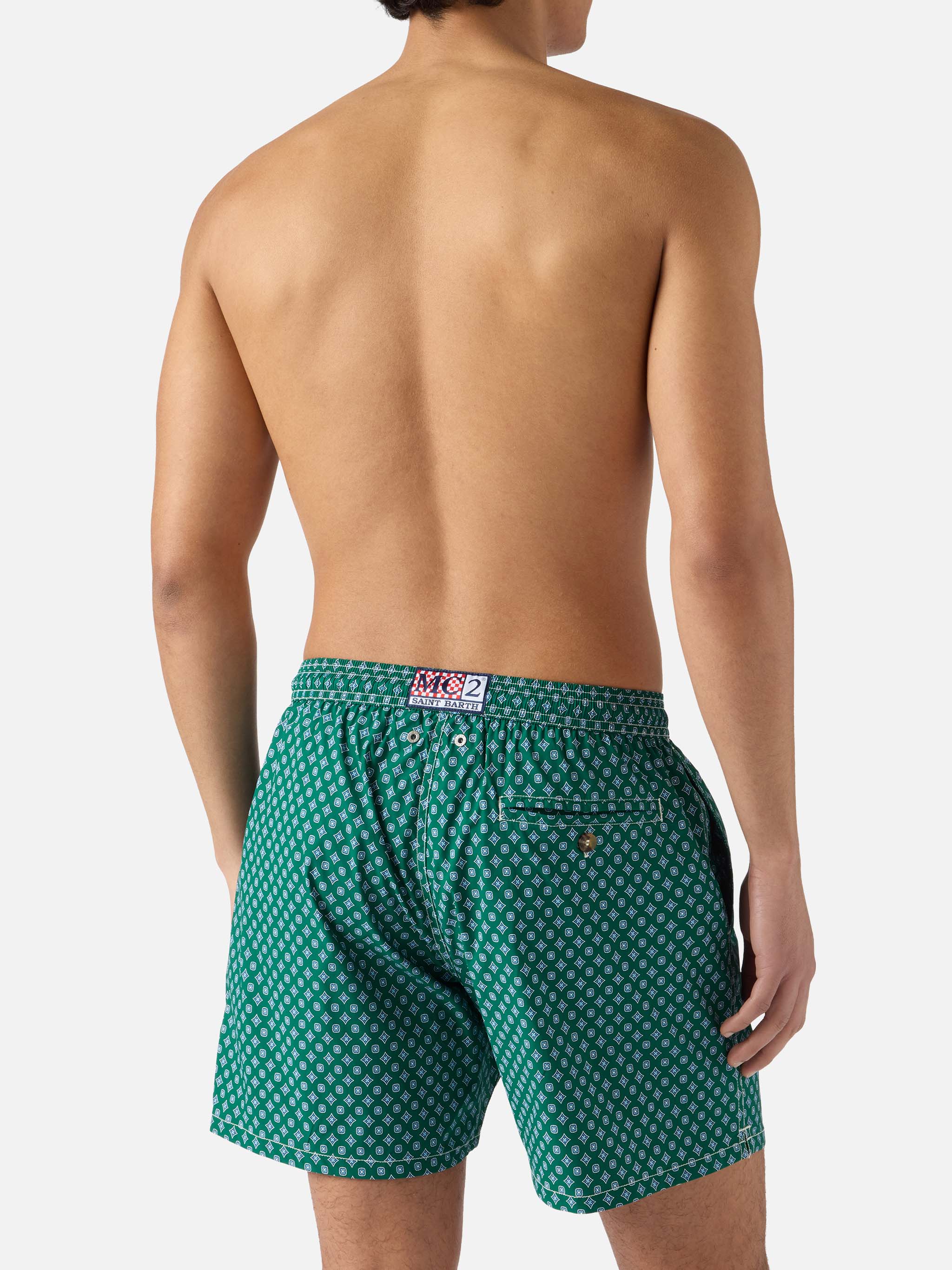 Green Lighting Micro swim shorts with all-over geometric print - Image 5