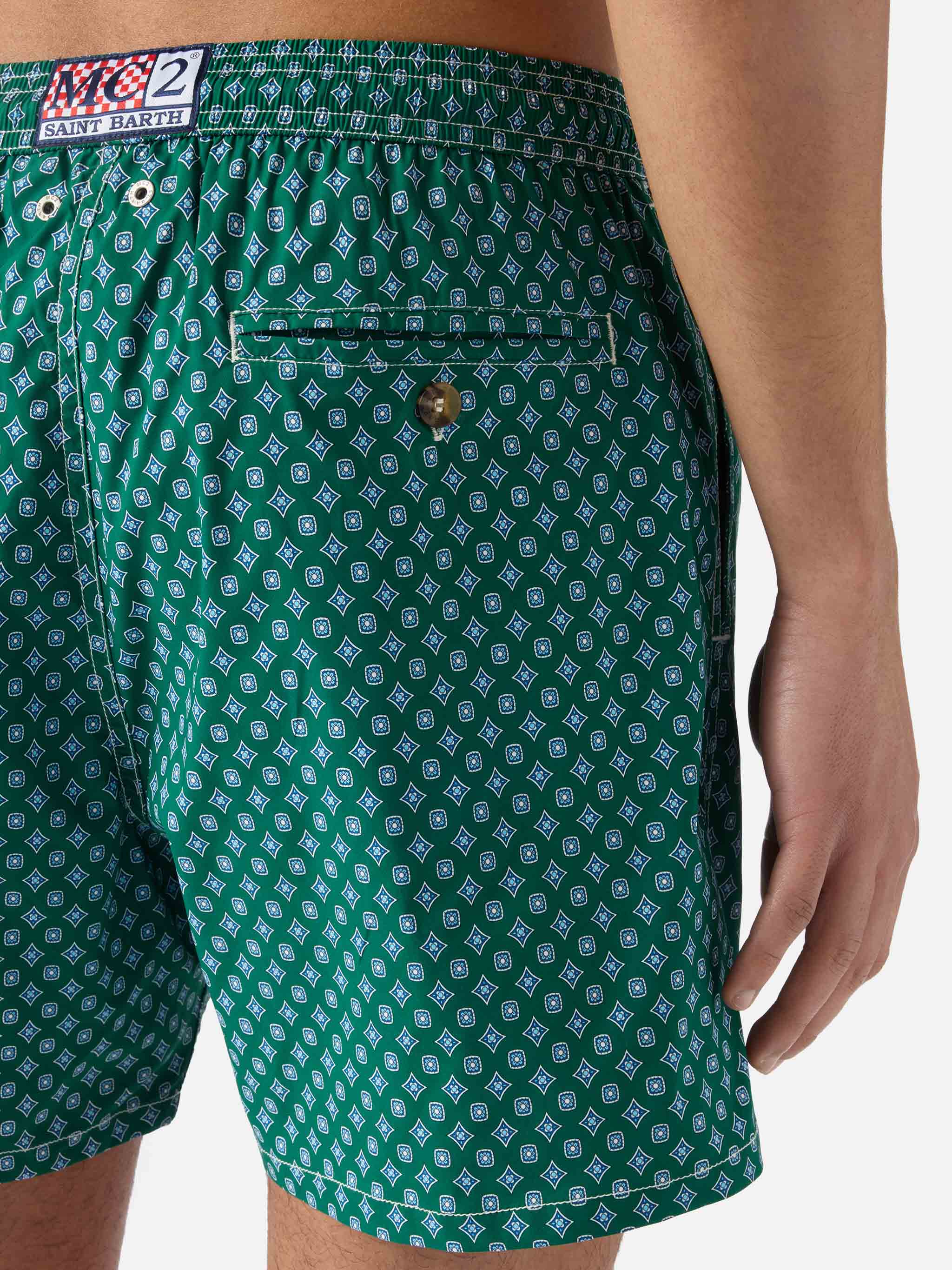 Green Lighting Micro swim shorts with all-over geometric print - Image 6