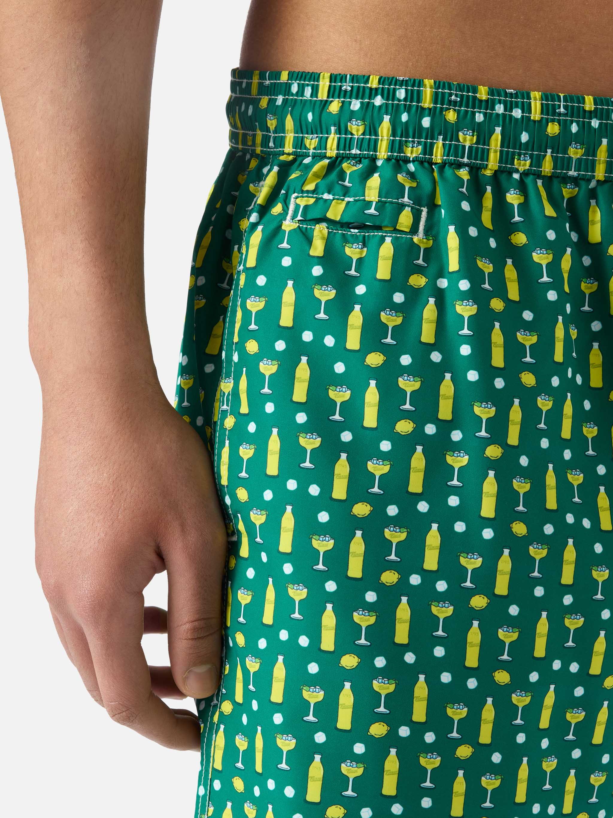 Green Lighting Micro swim shorts with cedrata and cocktail print | Special Edition - Image 4