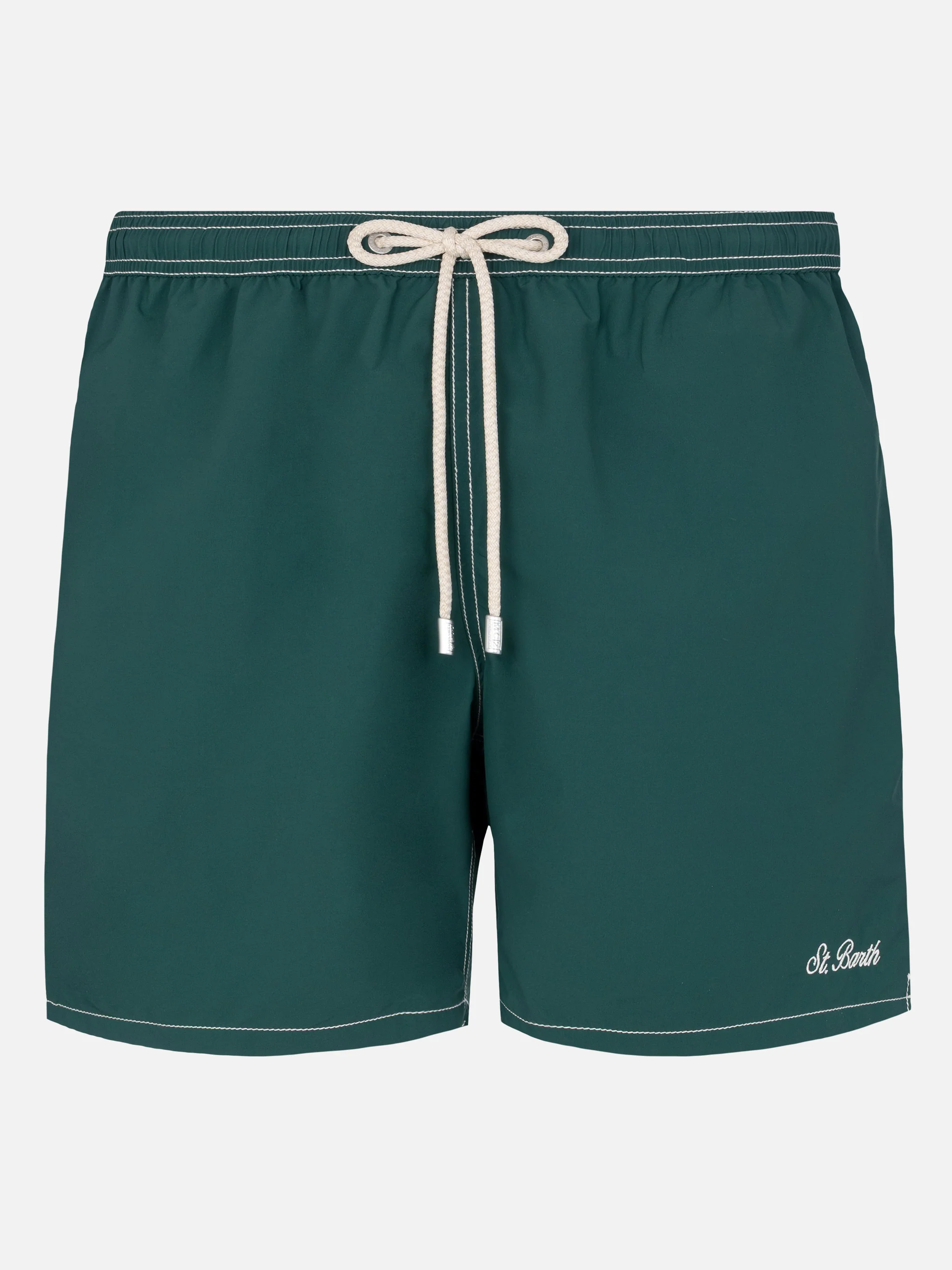 Green mid-length classic light swim shorts Patmos