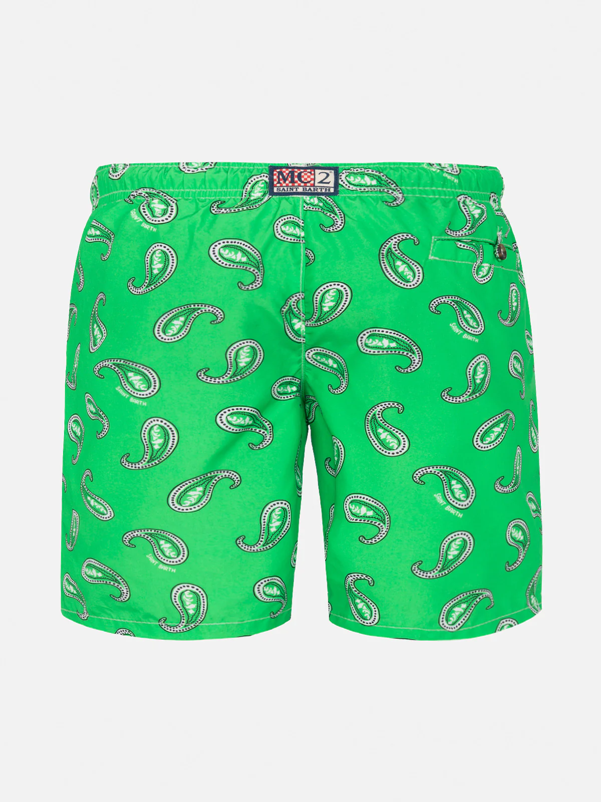 Boy swim shorts with paisley print - Image 2