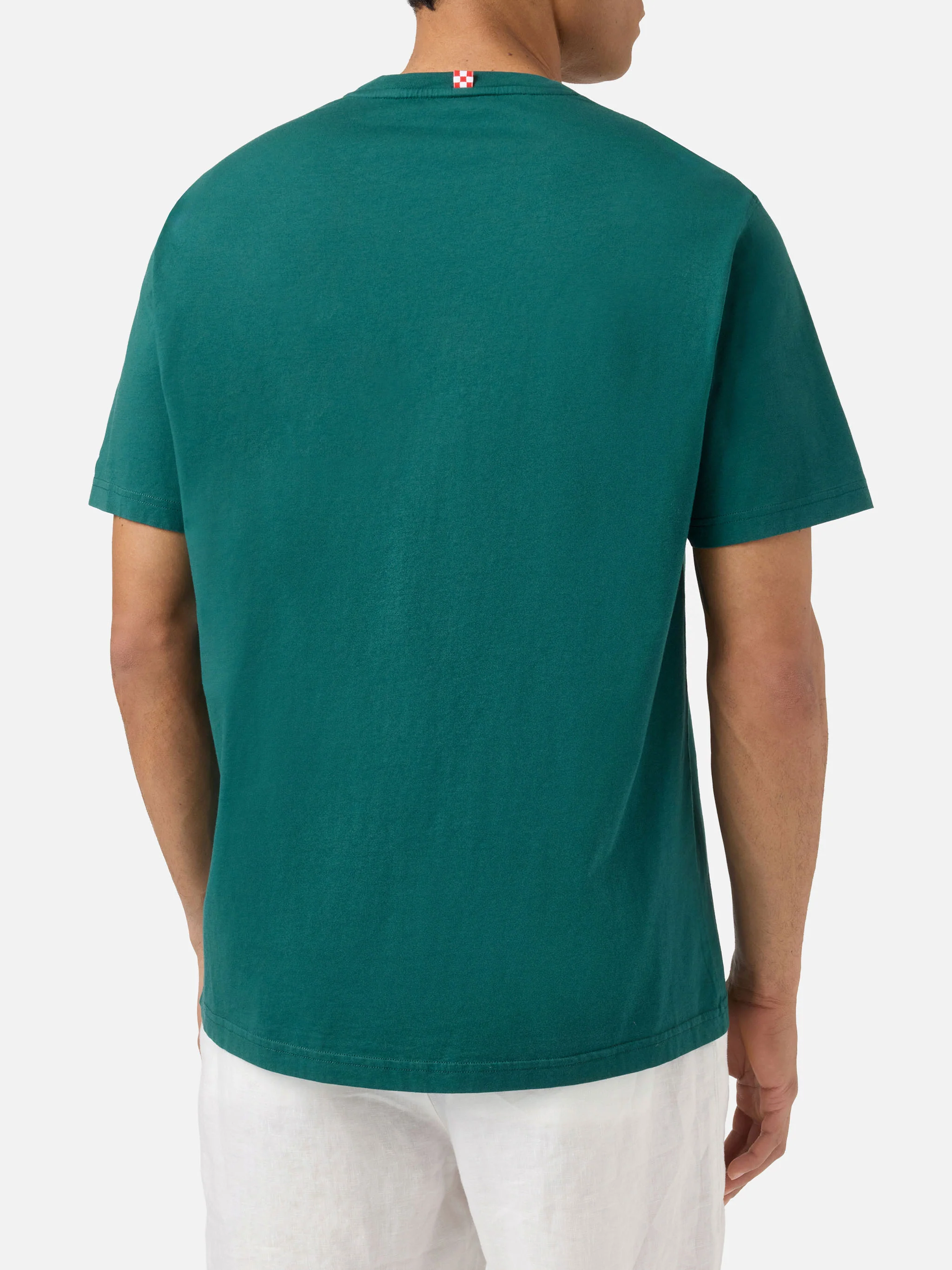 Green Portofino T-shirt with Mi Piace Tonica embroidery | Special Edition - Image 4