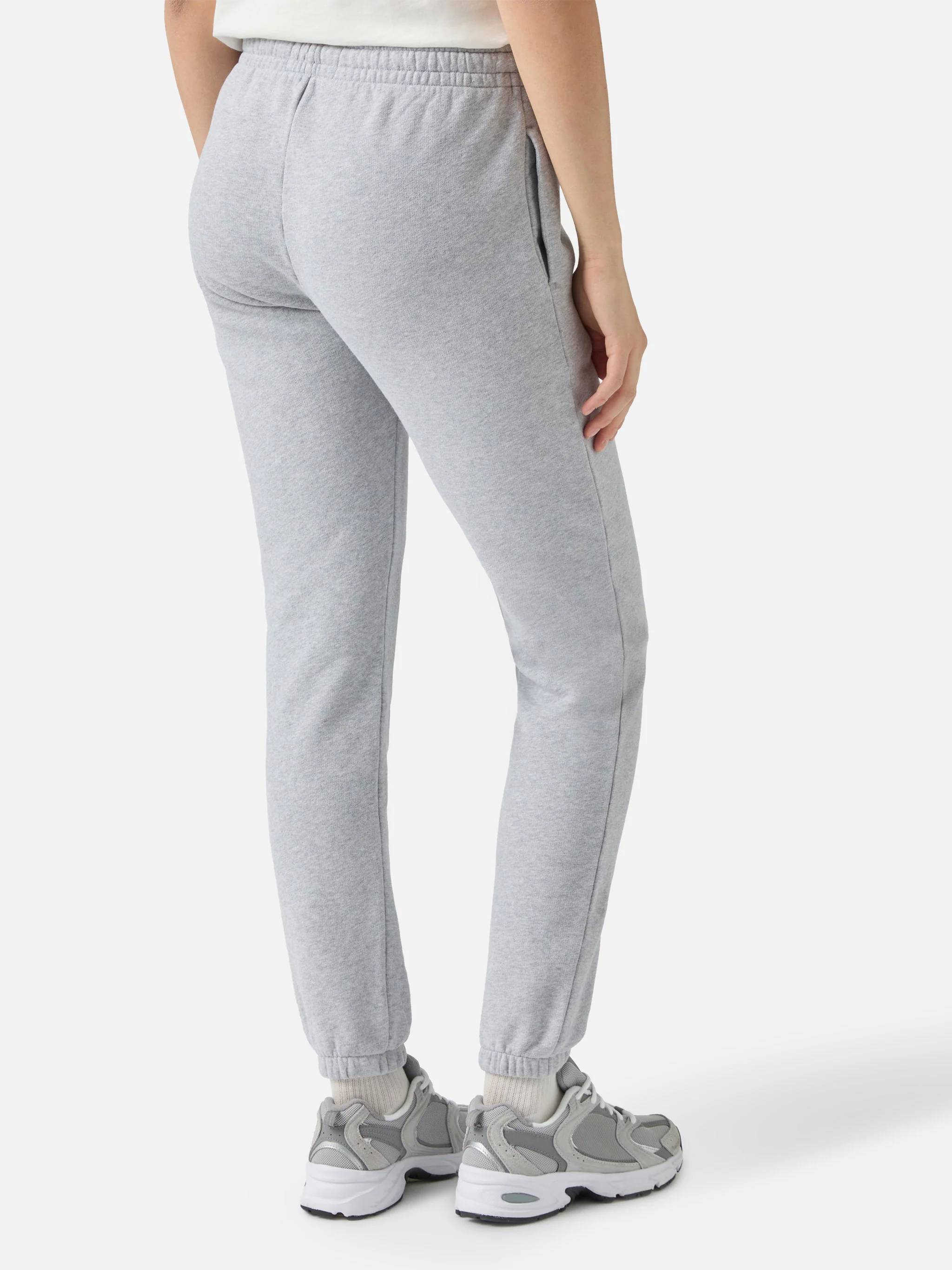 Grey cotton fleece jogger pants Odalys - Image 4
