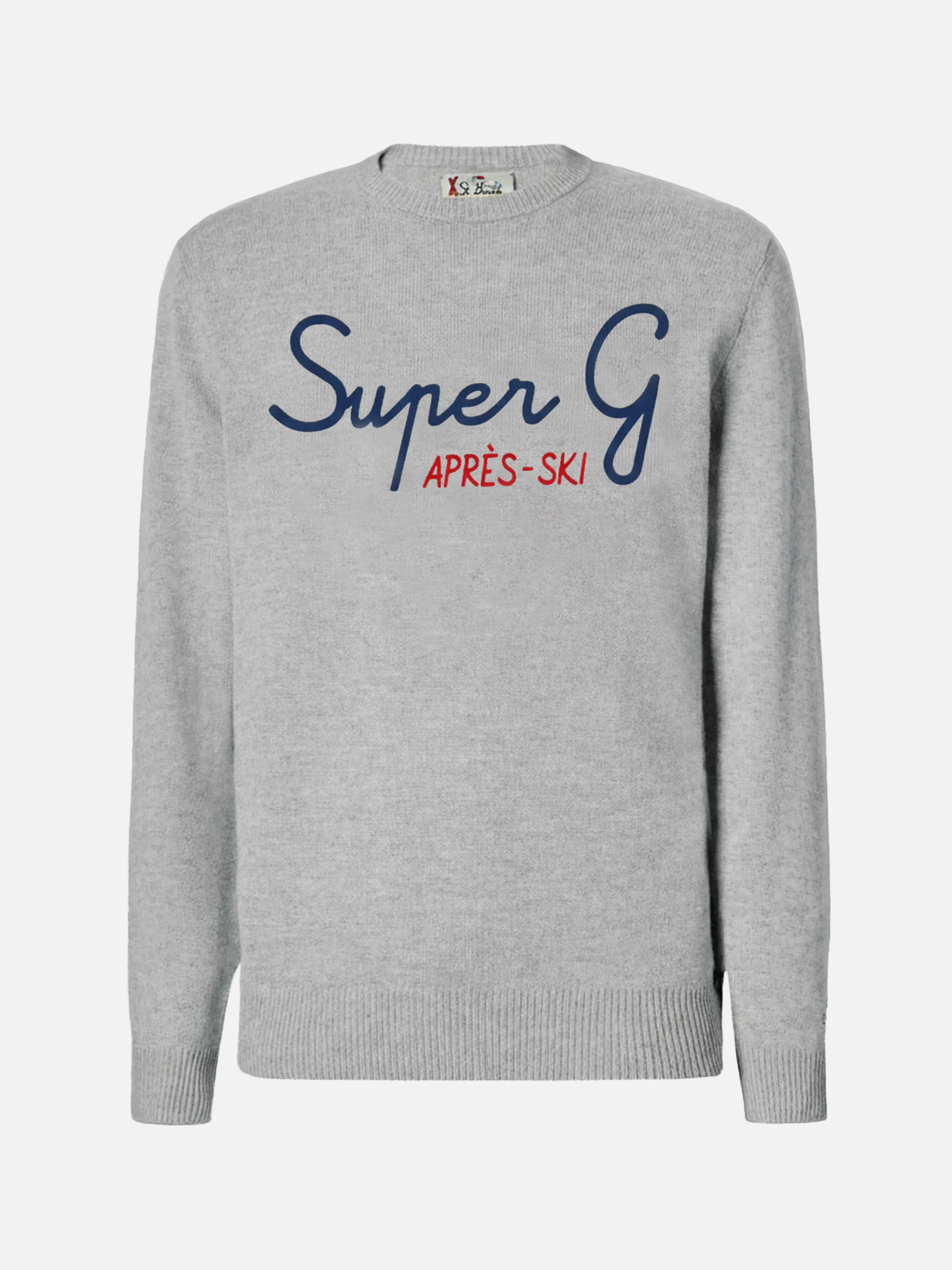 Grey crewneck Heron with Super G embroidery | SUPER G SPECIAL EDITION - Image 3