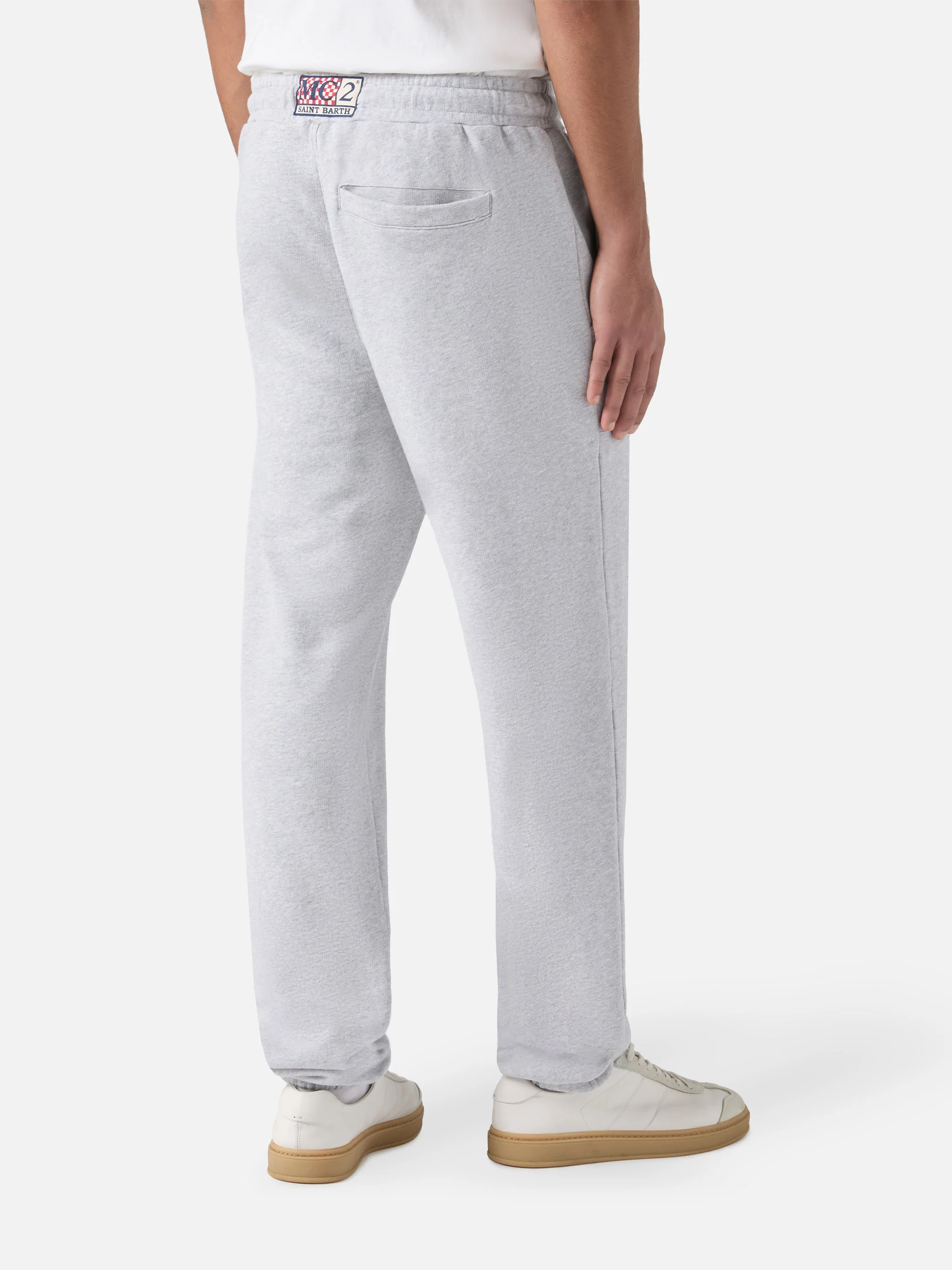 Grey mélange track pants Bolt - Image 3