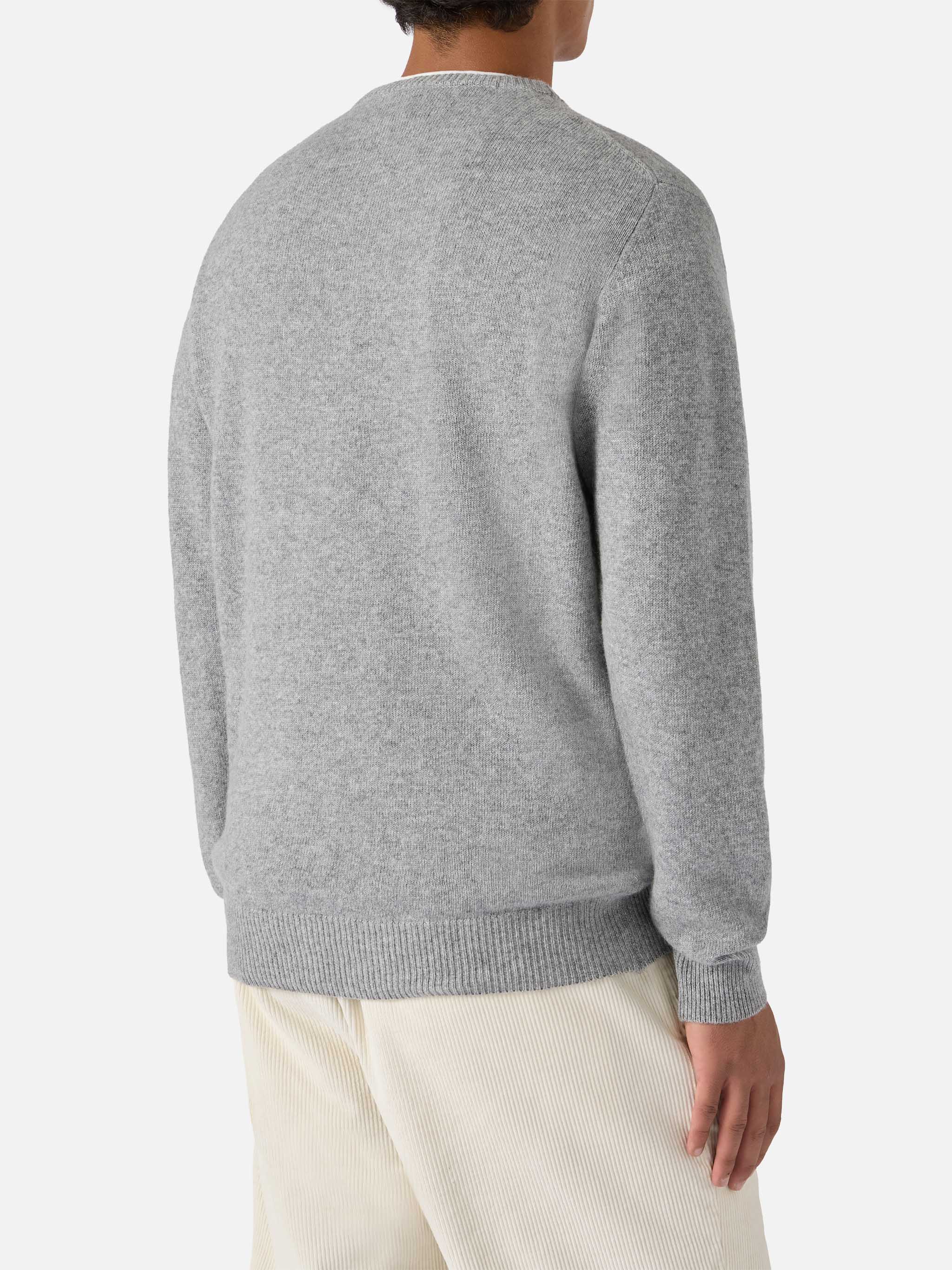 Grey sweater Heron with Bollicine team embroidery - Image 3