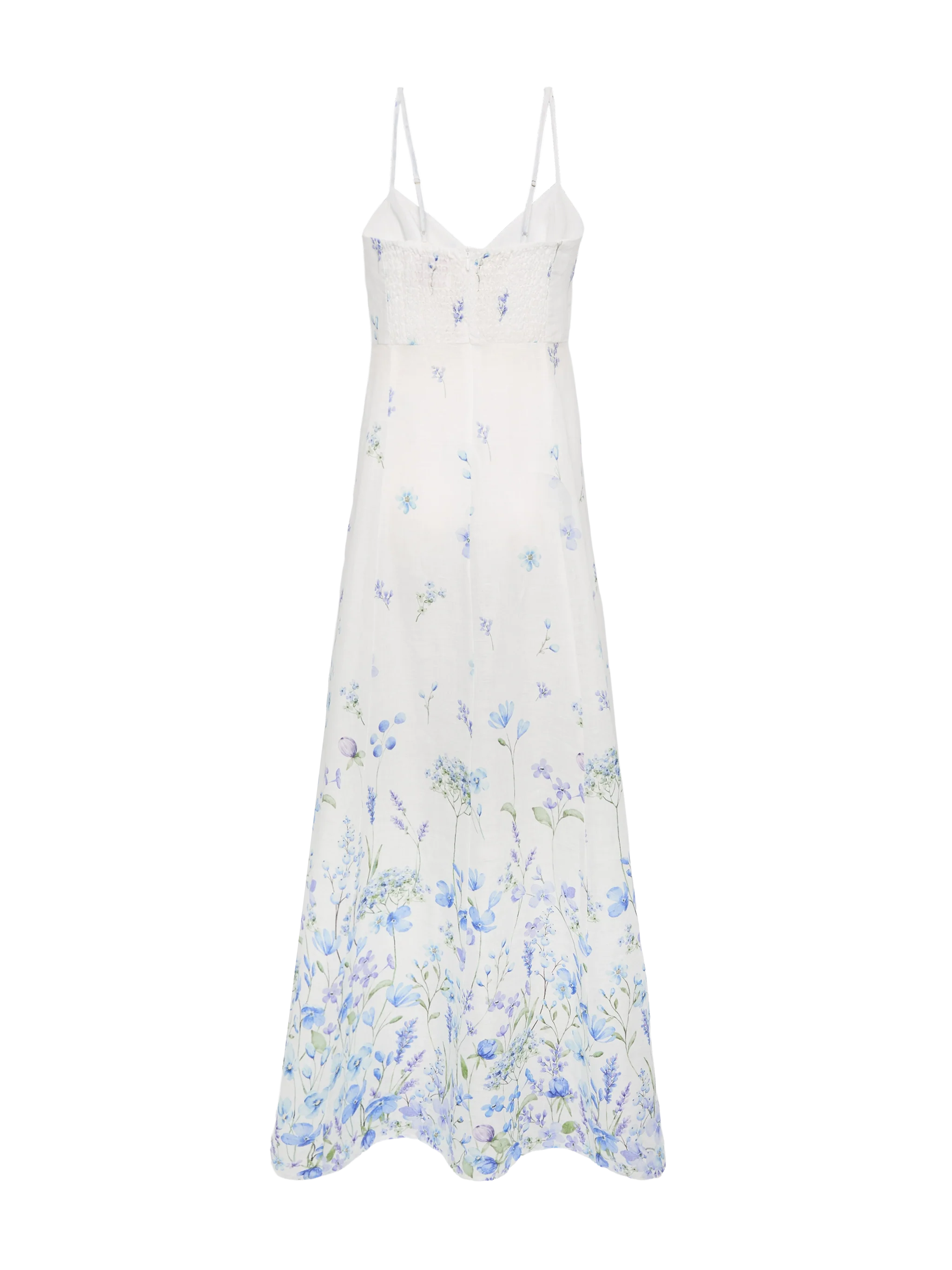 Guadalupe linen slip dress with flower print - Image 5