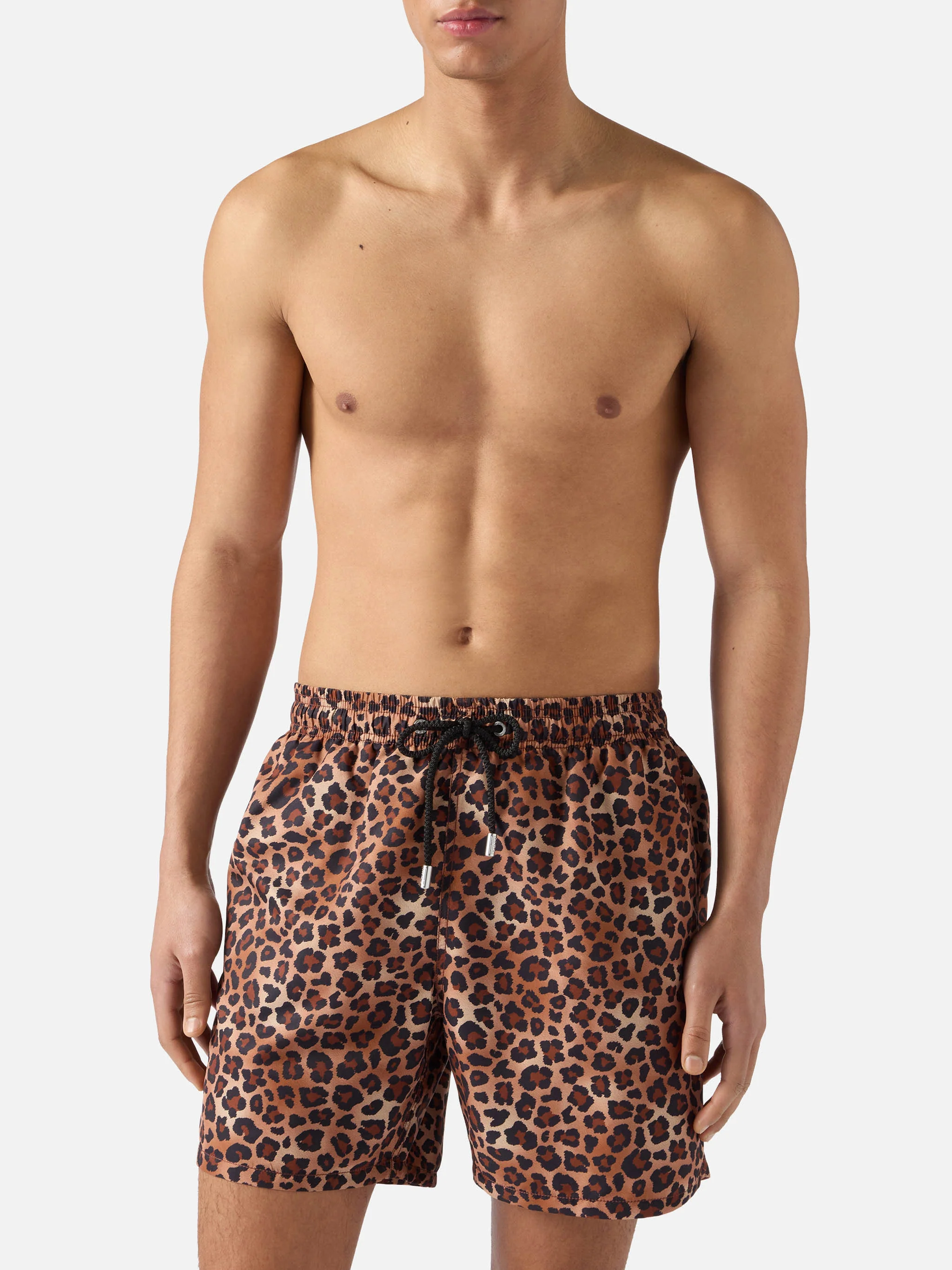 Gustavia swim shorts with leopard print - Image 3