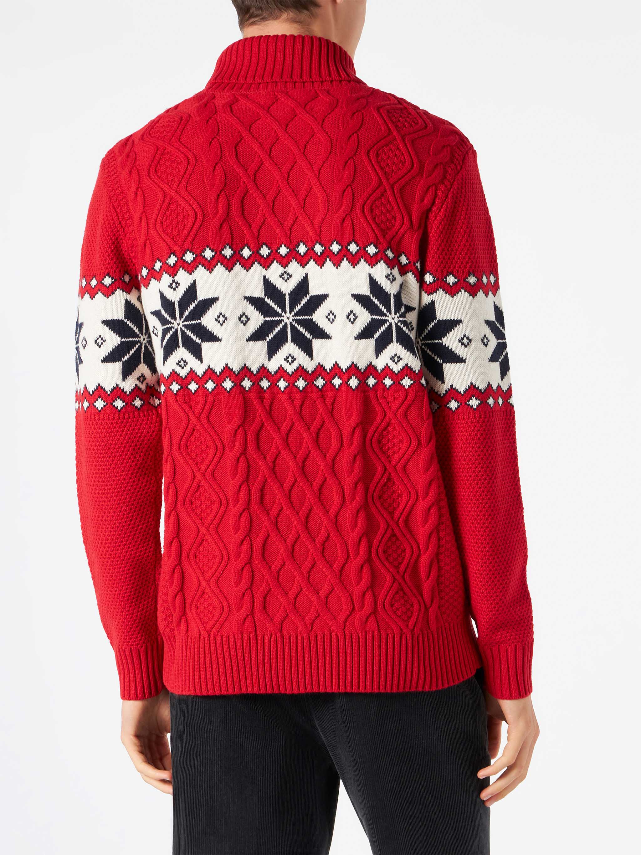 Half-turtleneck sweater with Cortina lettering - Image 3