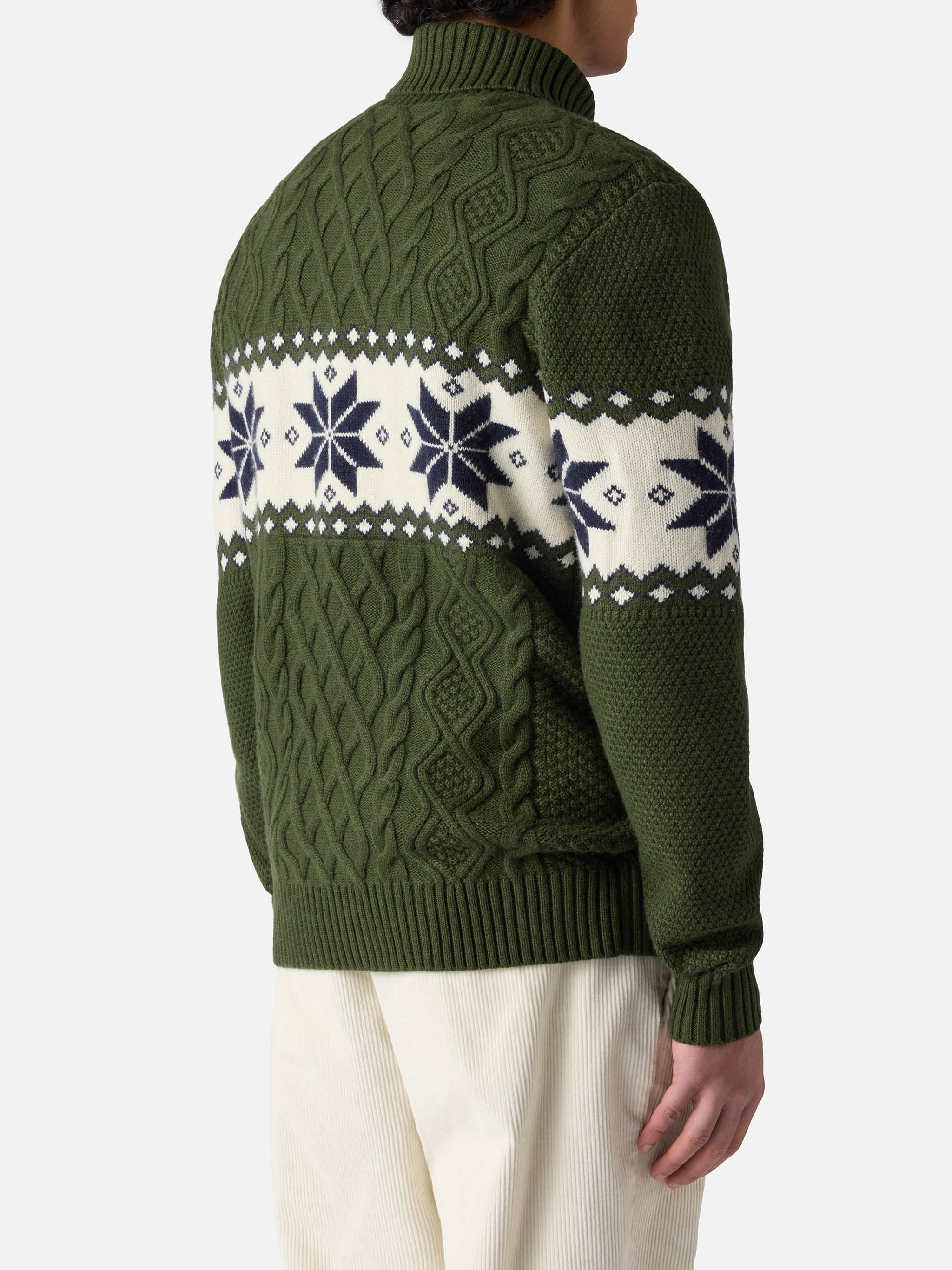Half-turtleneck sweater with Verbier lettering - Image 3