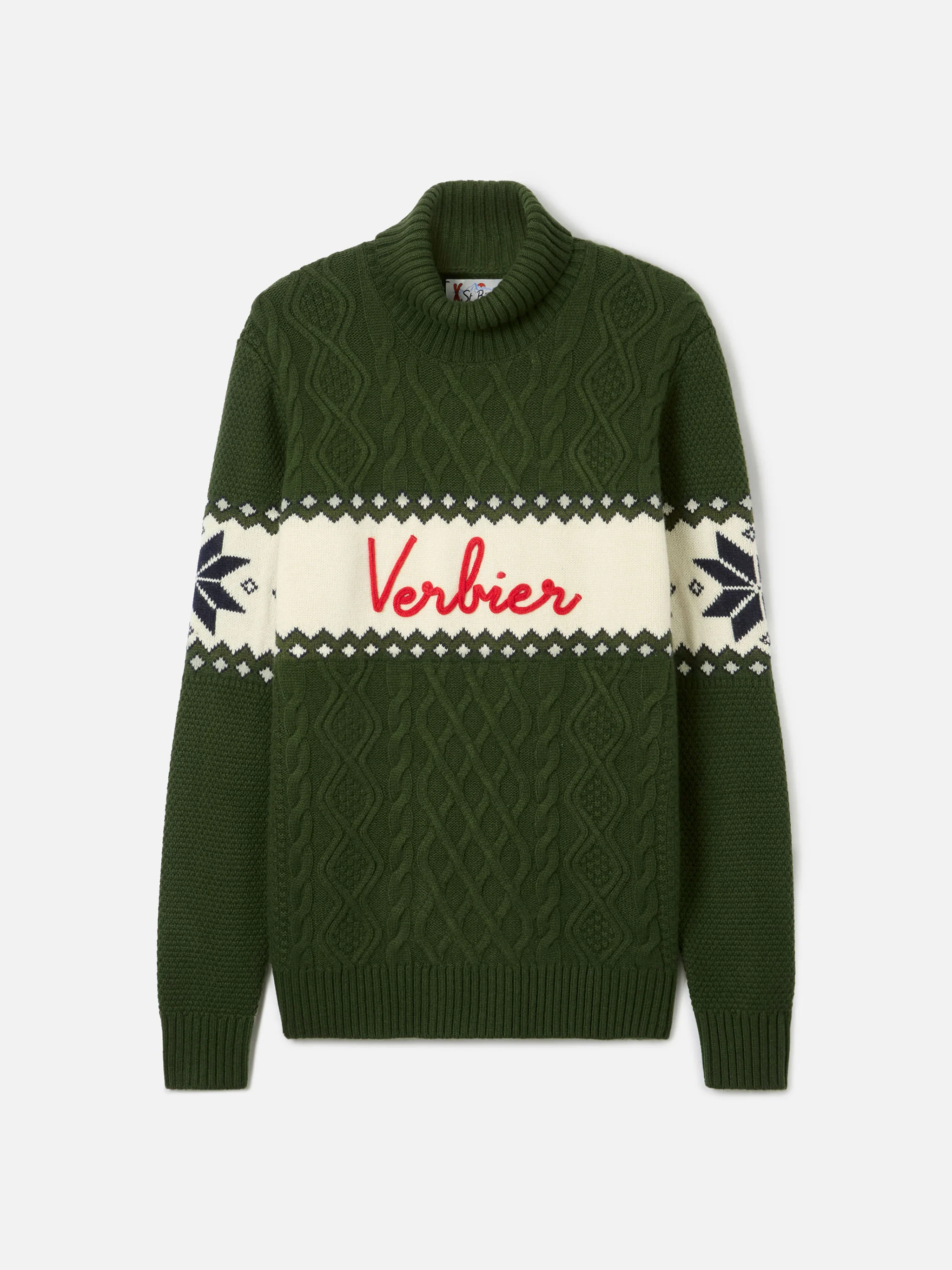 Half-turtleneck sweater with Verbier lettering - Image 5