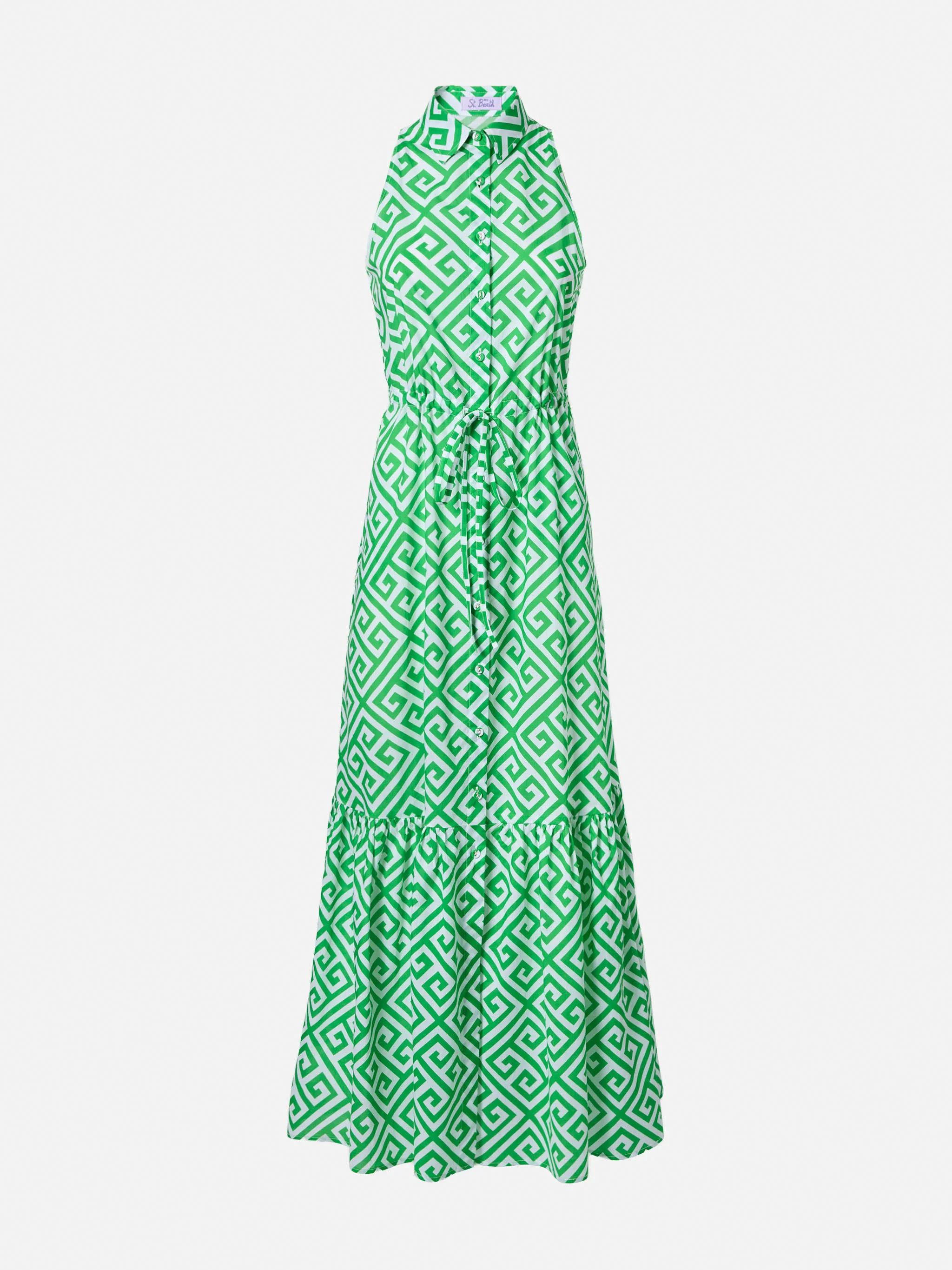 Halterneck dress Ida with geometric print - Image 4