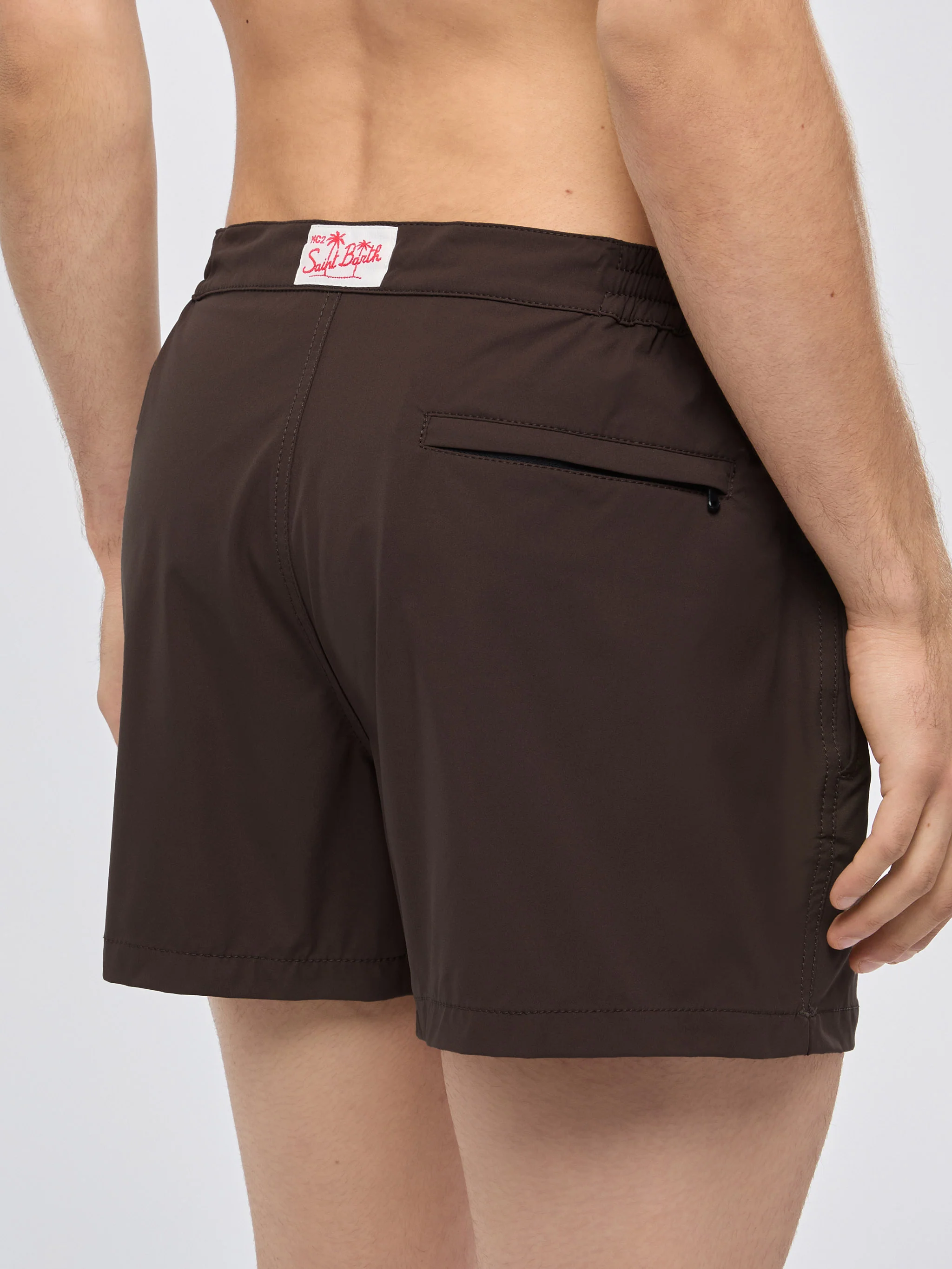 Harrys camel brown fitted cut swim shorts - Image 6