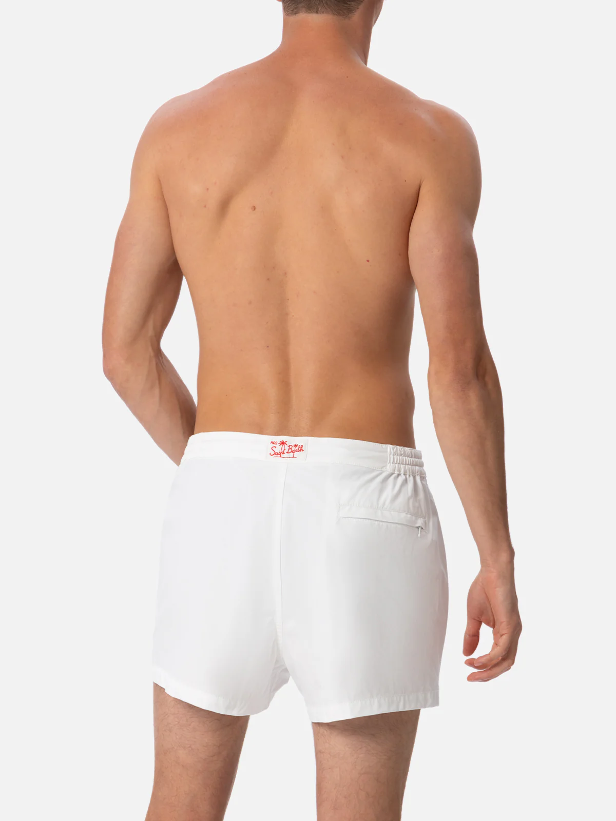 Harrys white fitted cut swim shorts - Image 5
