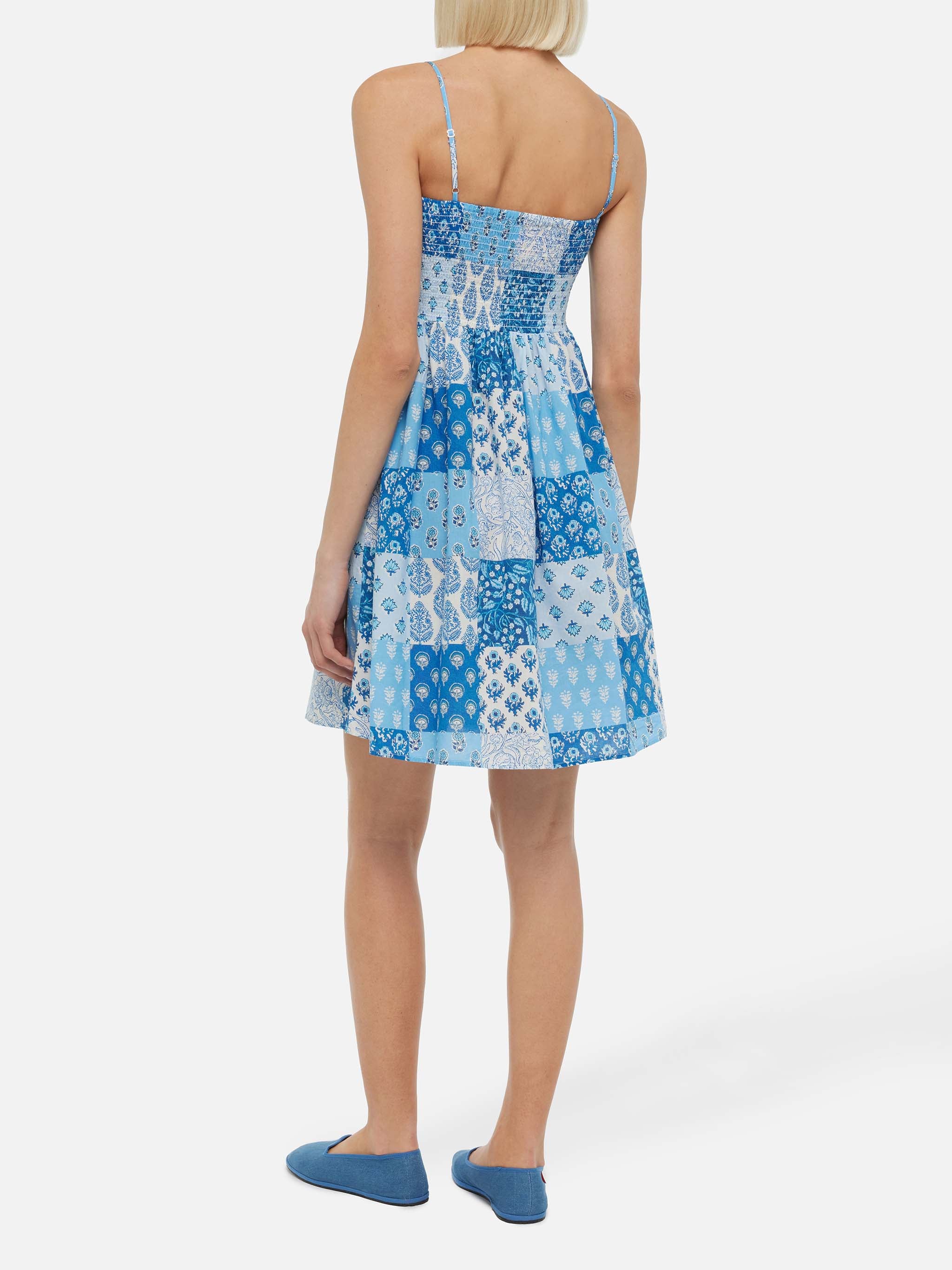Hawa cotton dress with smocked embroidered bodice - Image 3