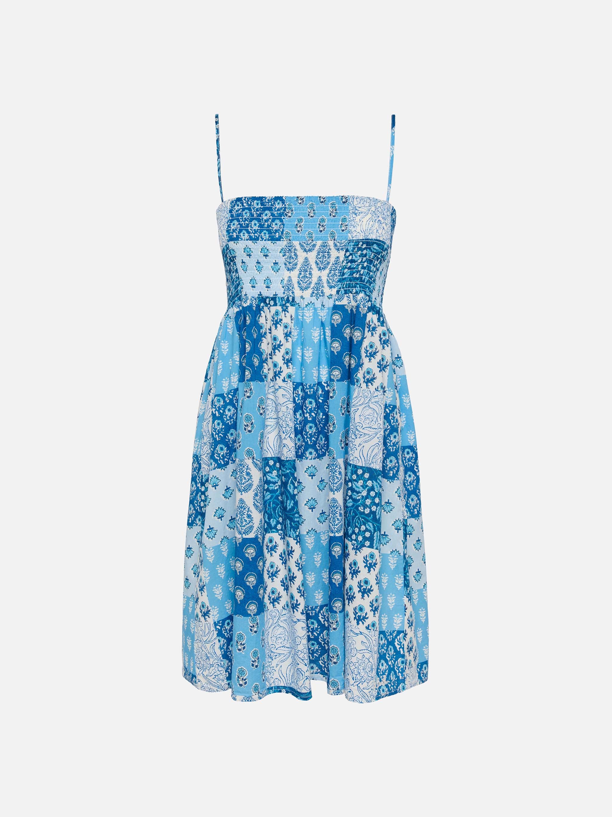 Hawa cotton dress with smocked embroidered bodice - Image 4