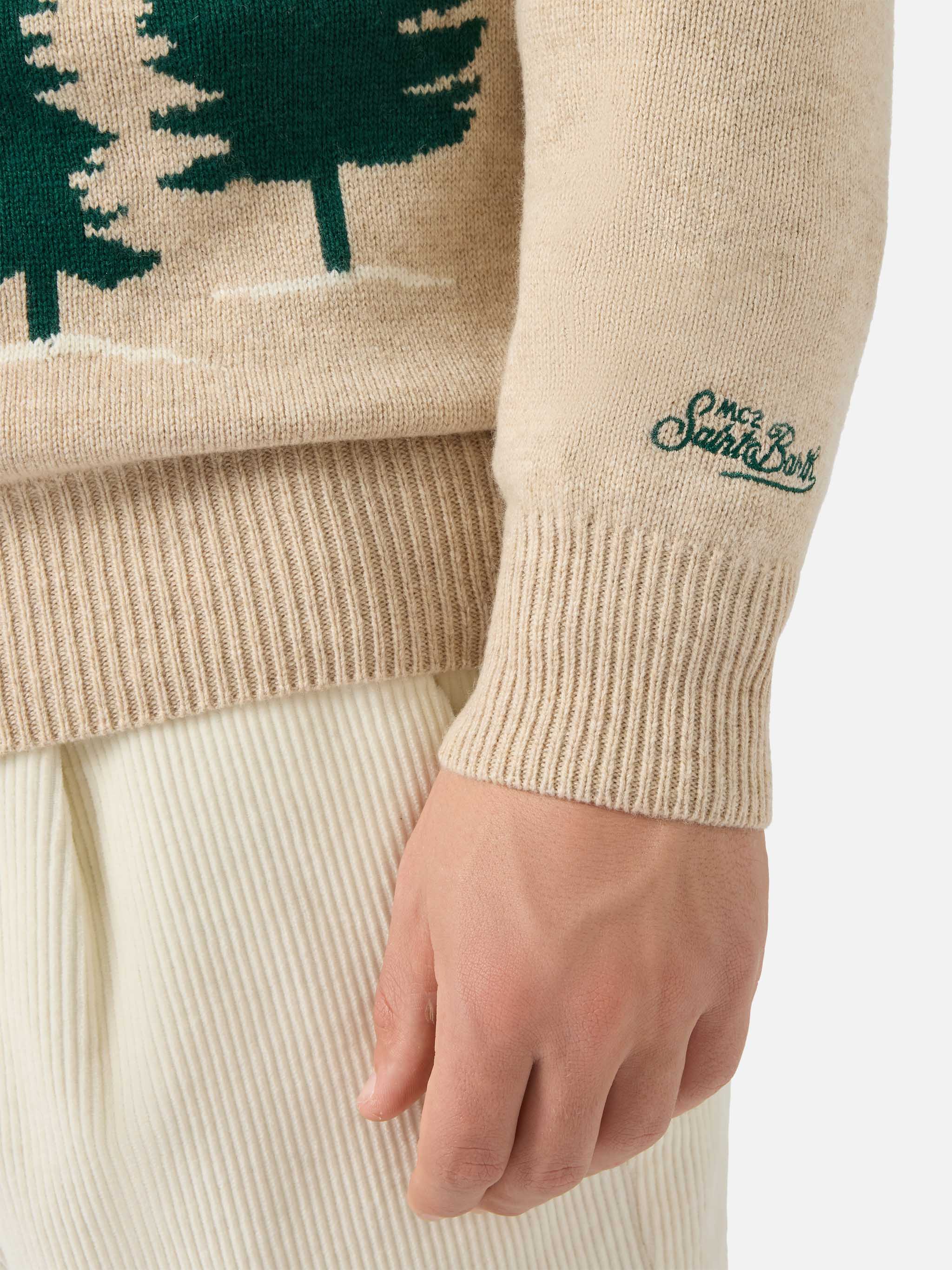 Heron sweater with Courma postcard jacquard - Image 4