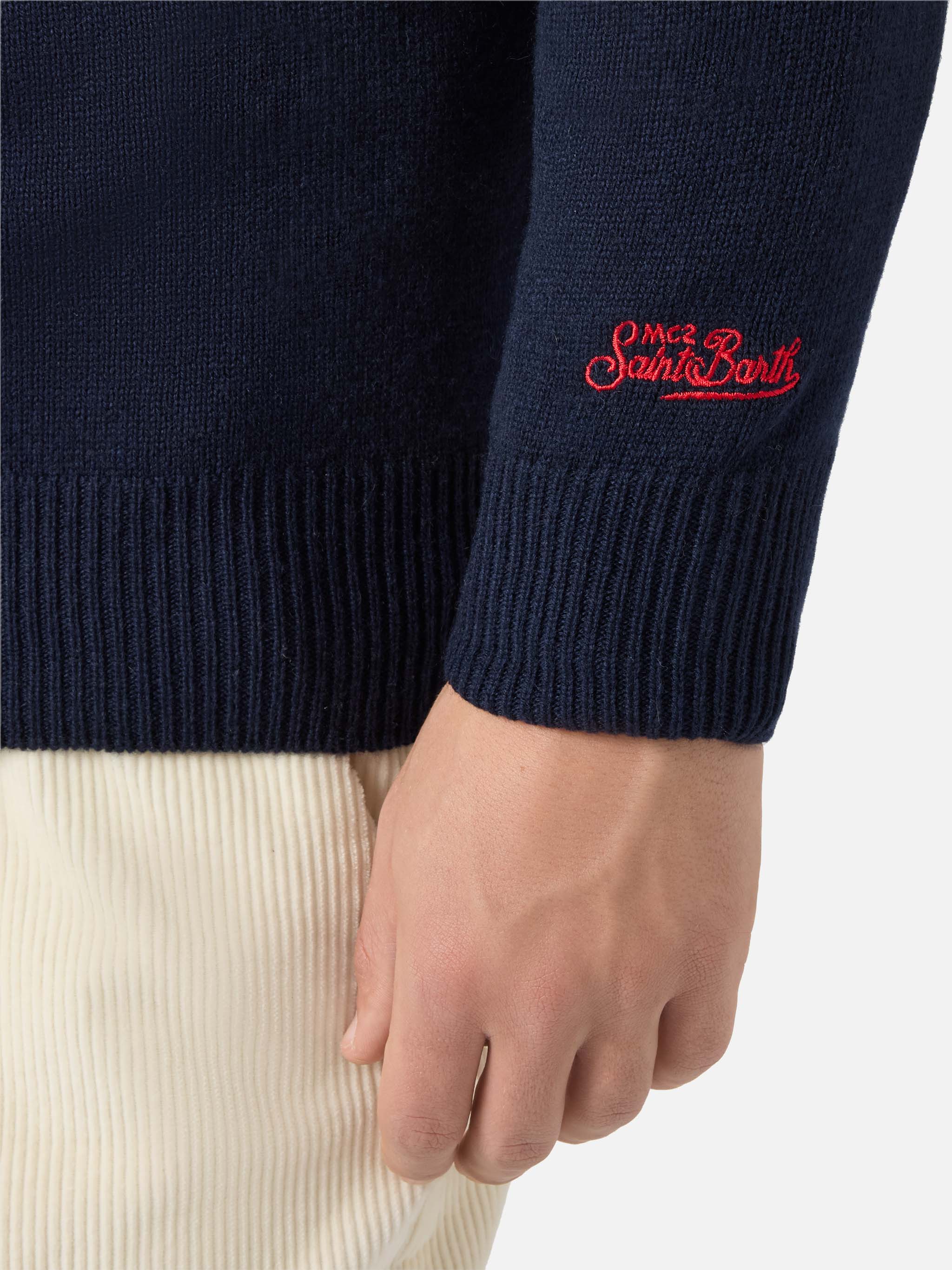 Heron crewneck with Peanuts holiday-theme jacquard | PEANUTS SPECIAL EDITION - Image 4